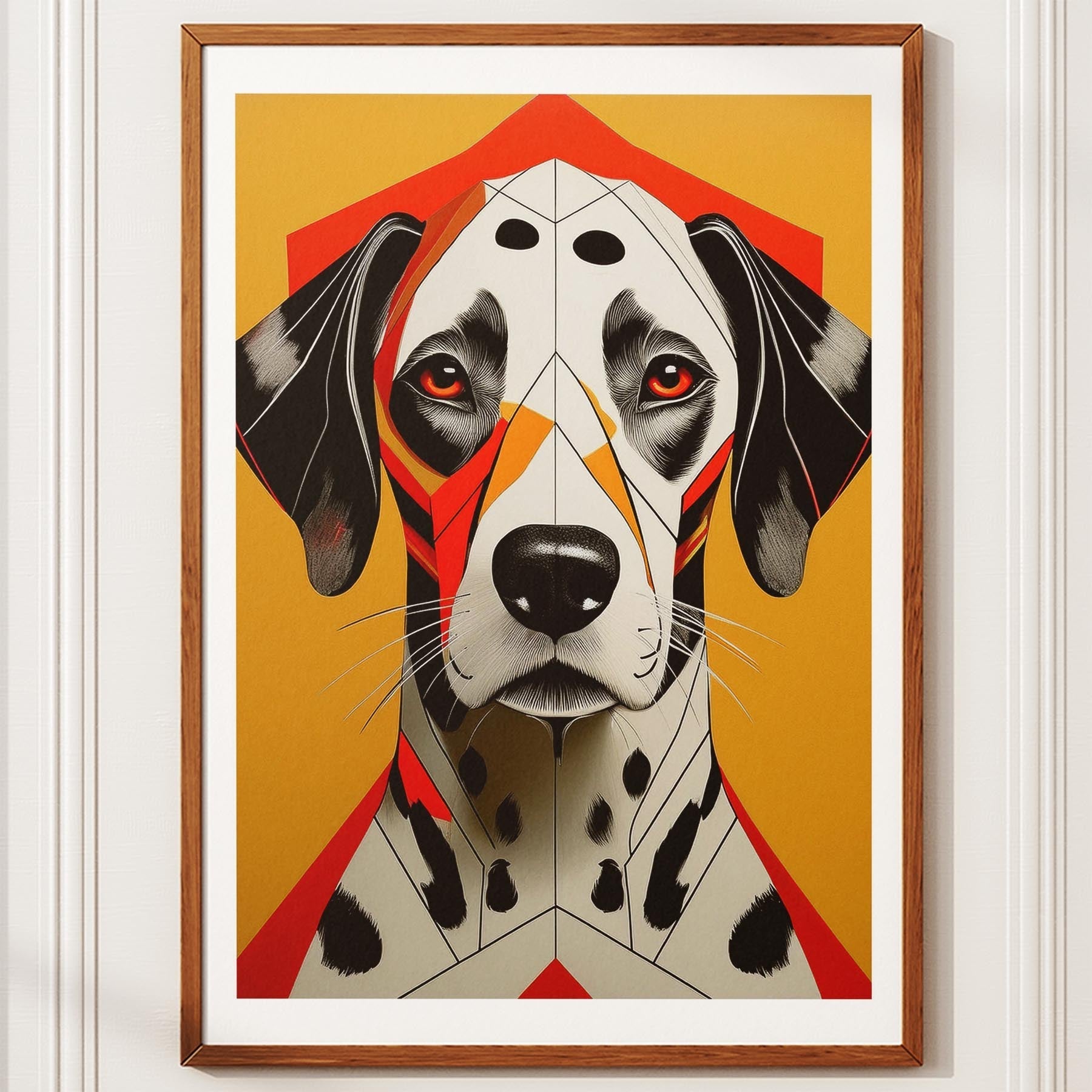 Dalmatian Geometric Orange Series image 10
