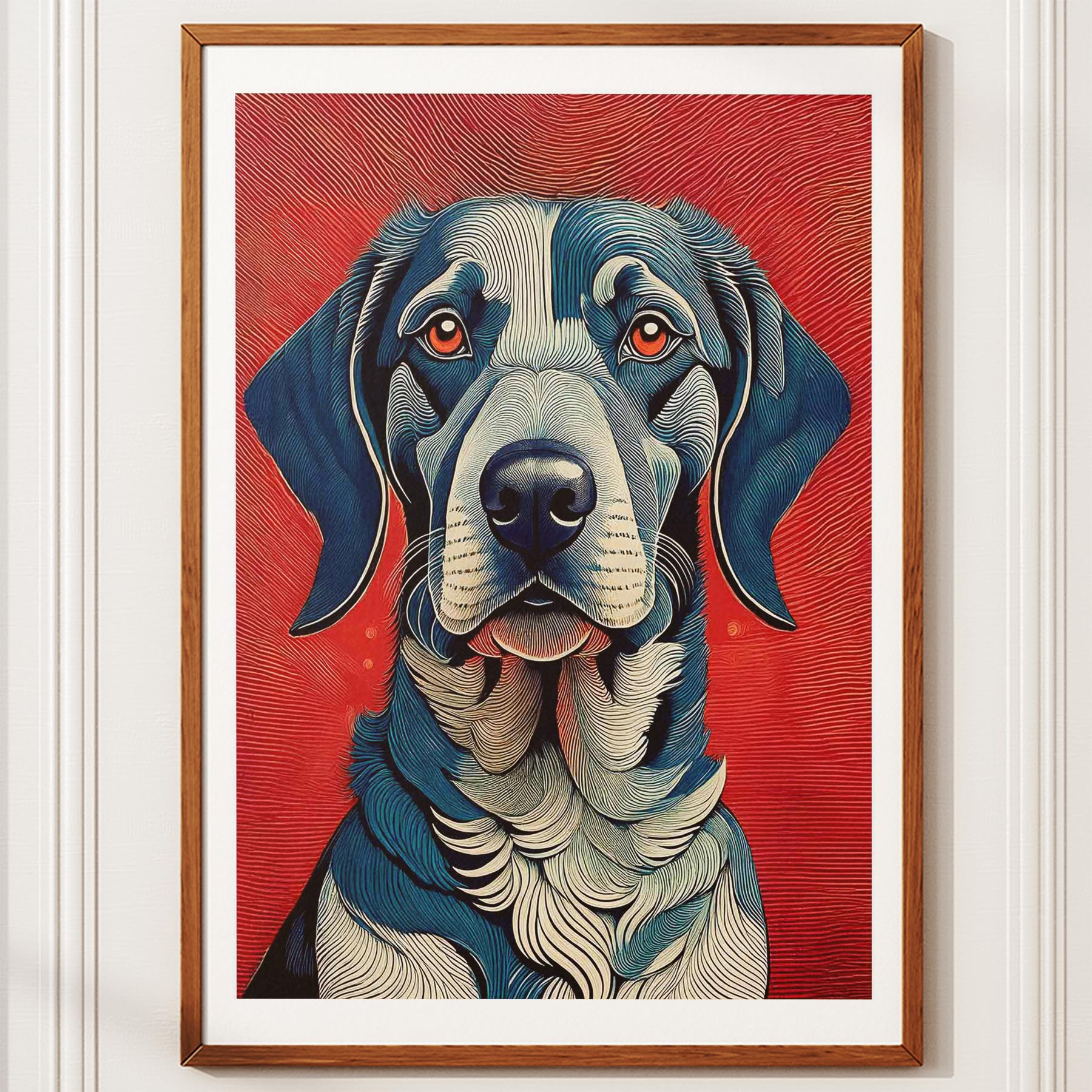 German Pointer Hokusai Japanese Inspired Dog Series image 11