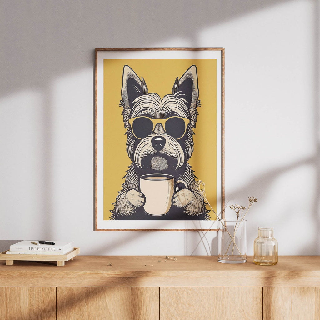 Yorkshire Terrier Chillin Coffee Dog image 8