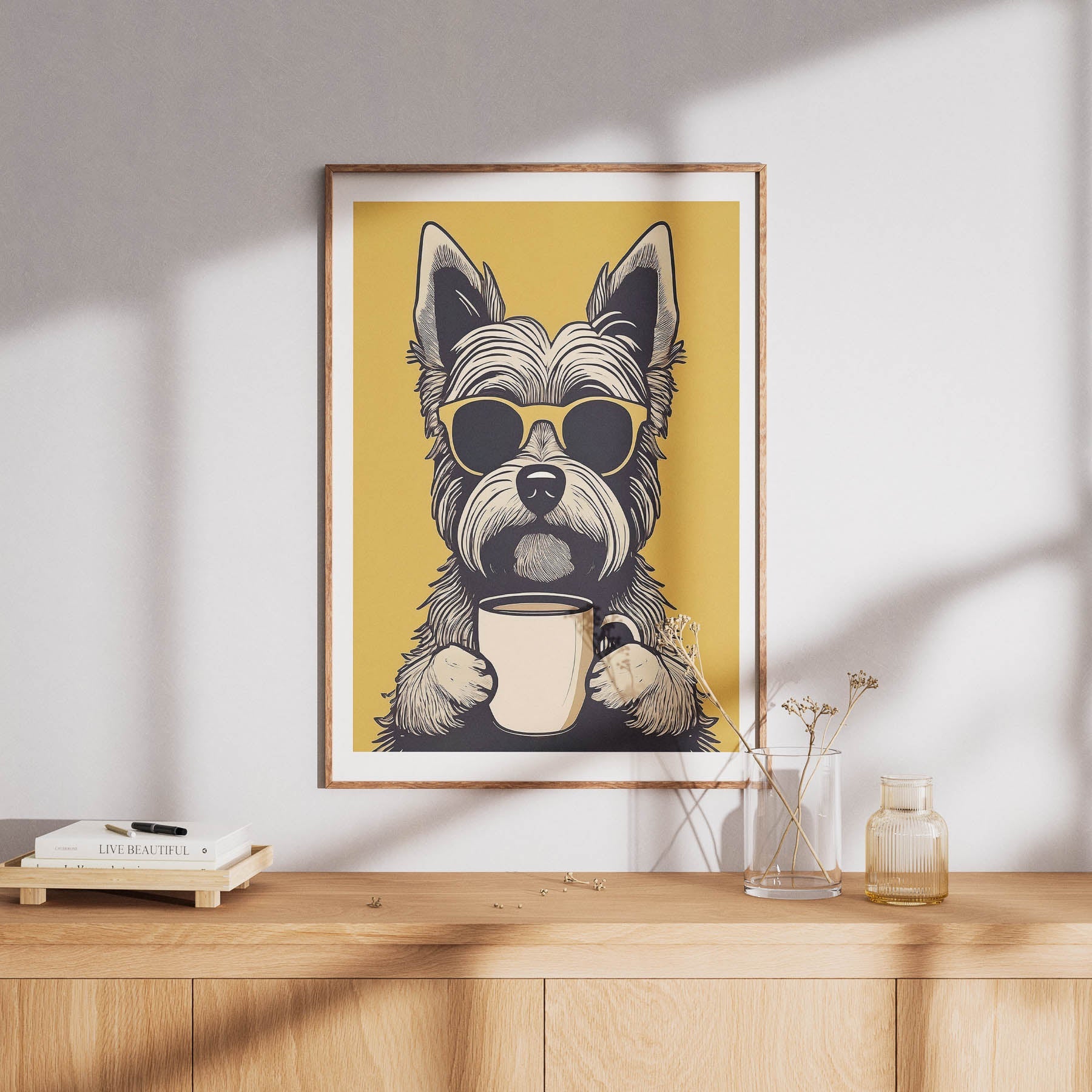 Yorkshire Terrier Chillin Coffee Dog image 8