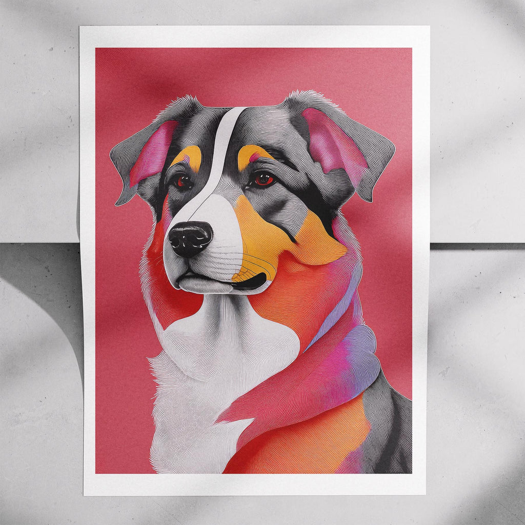 Australian Shepherd Modern Pop Dog Series image 7