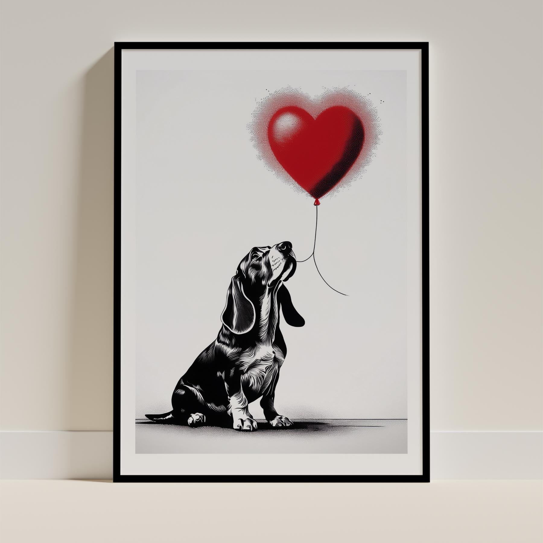 Basset Hound DOGSY Series inspired by the Art of Banksy image 11