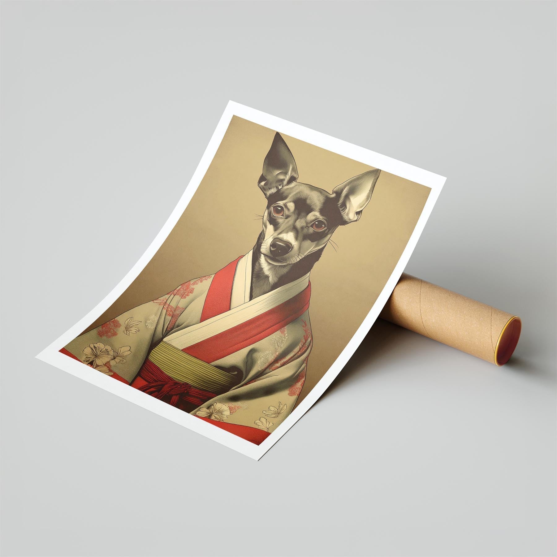 Miniature Pinscher Japanse Kimono Dog Series image 6