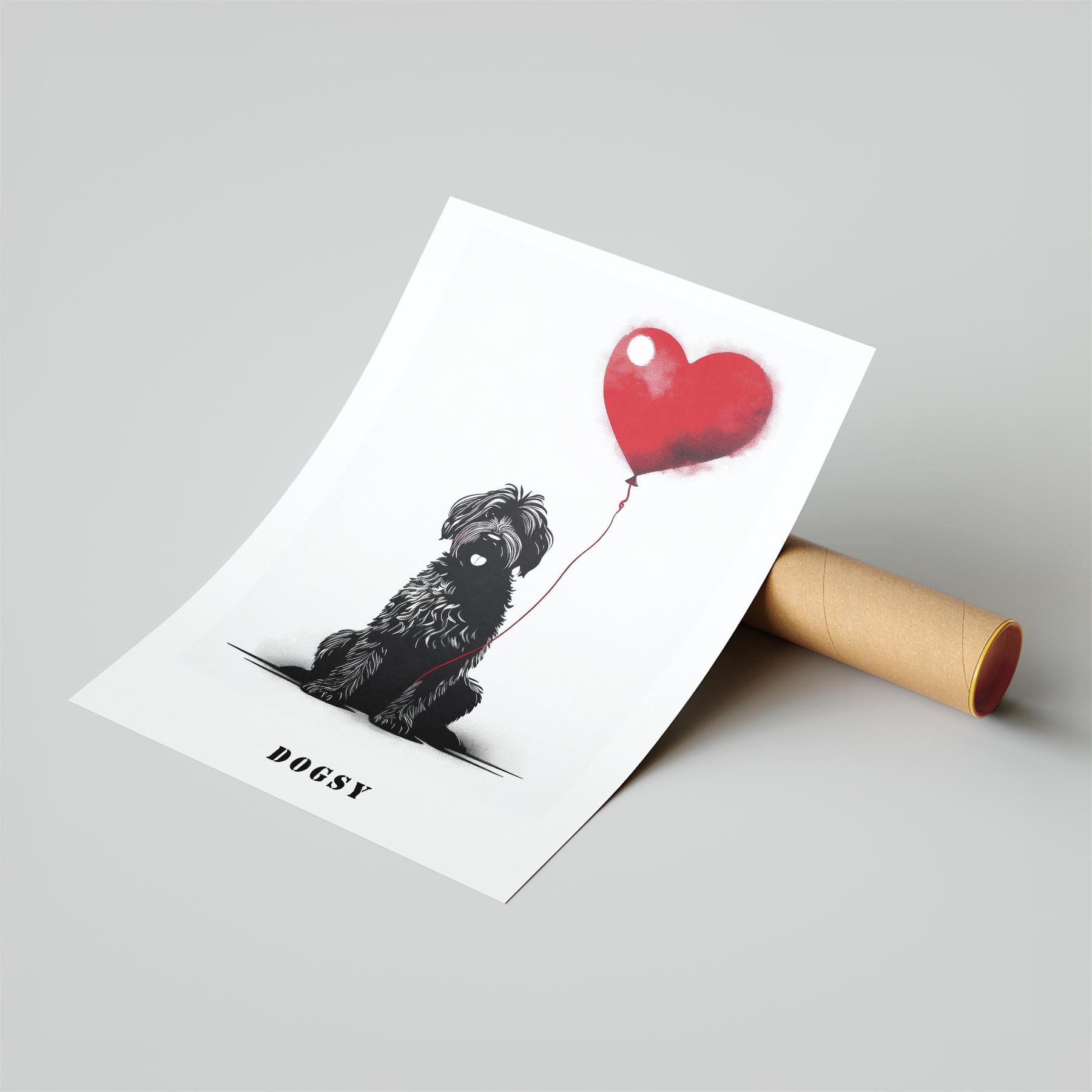 Shih Tzu Mandala Black and White Dog Series image 0