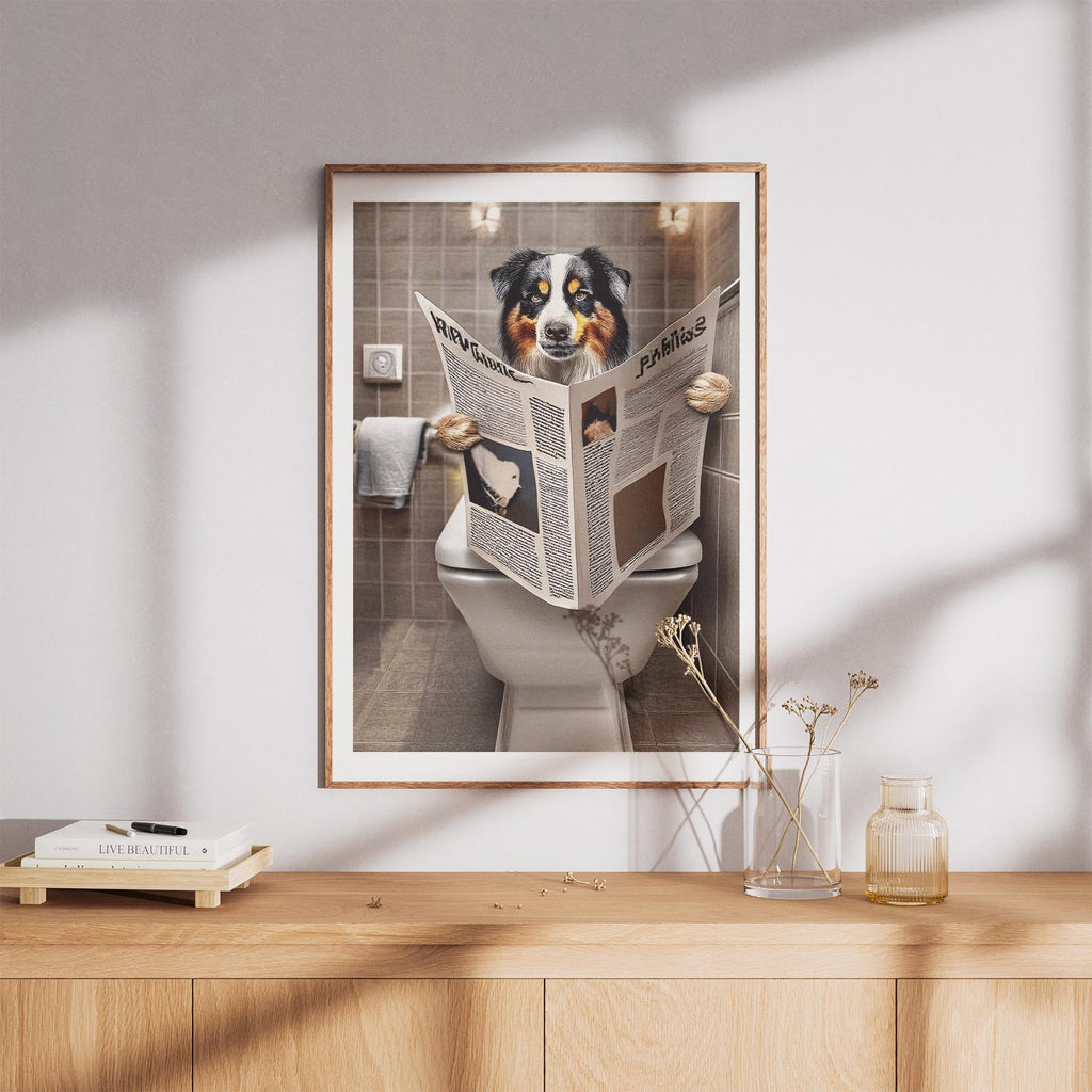 Australian Shepherd Toilet Humour Dog Series 2 image 8