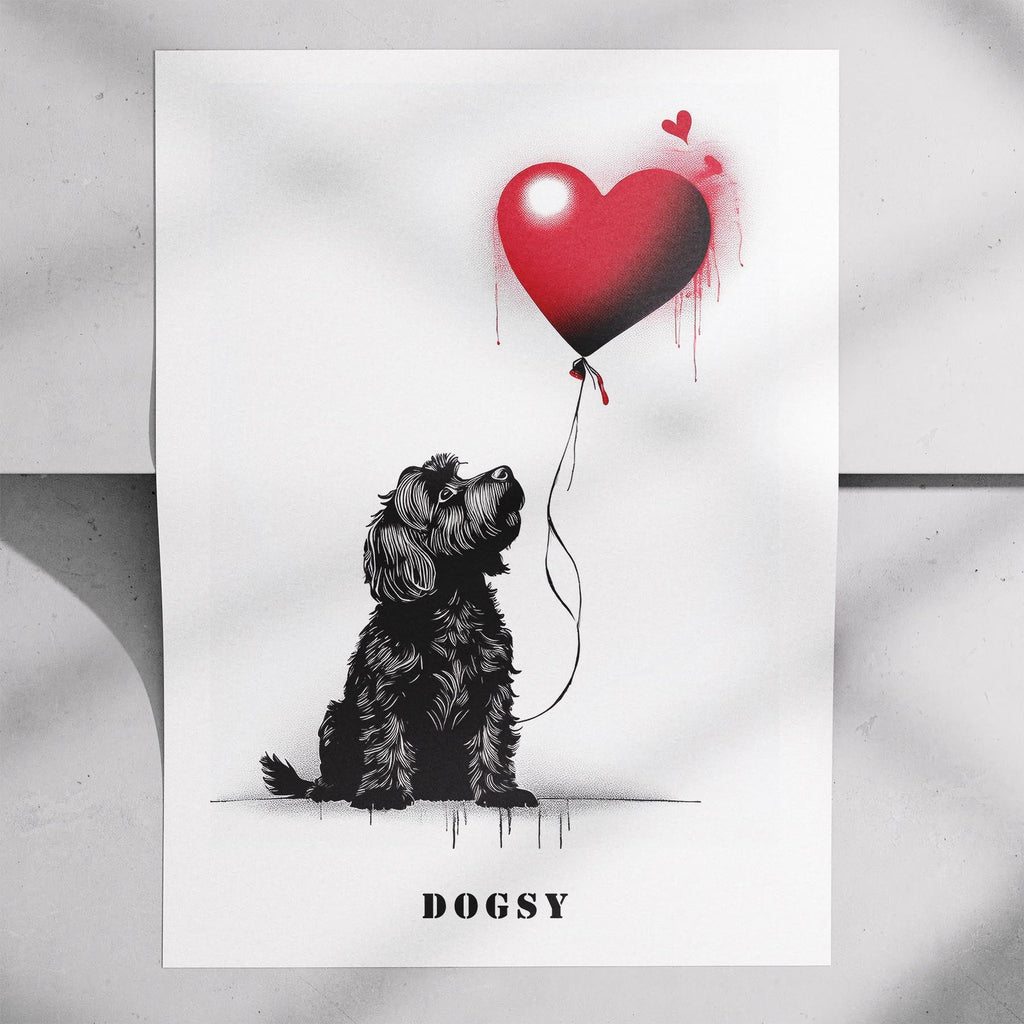 Australian Silky Terrier DOGSY Series inspired by the Art of Banksy with text Do image 7