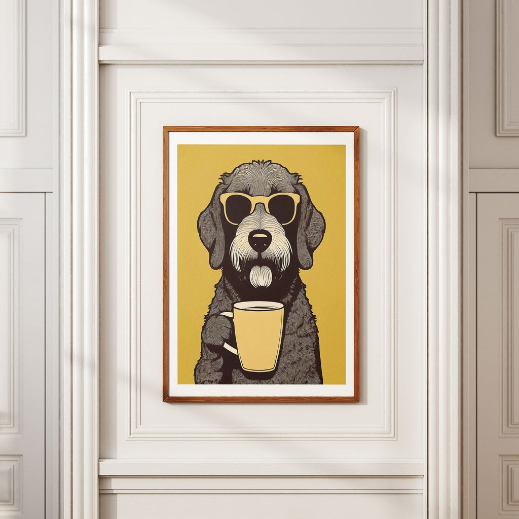 Labradoodle Chillin Coffee Dog image 2