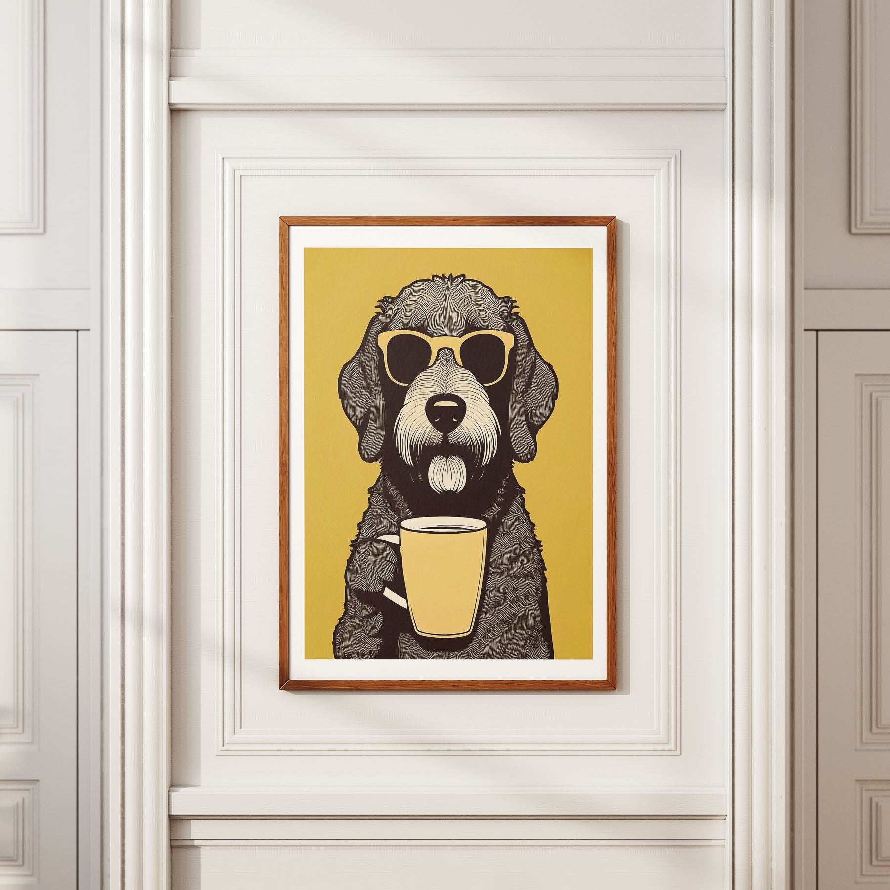 Labradoodle Chillin Coffee Dog image 2