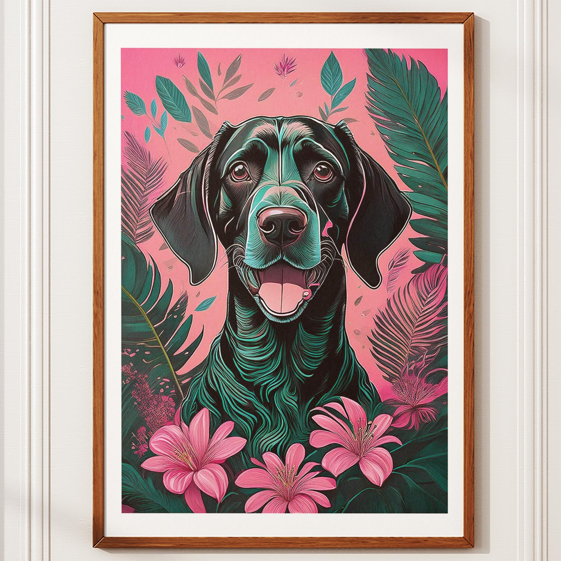 German Pointer Flowery Dog image 10