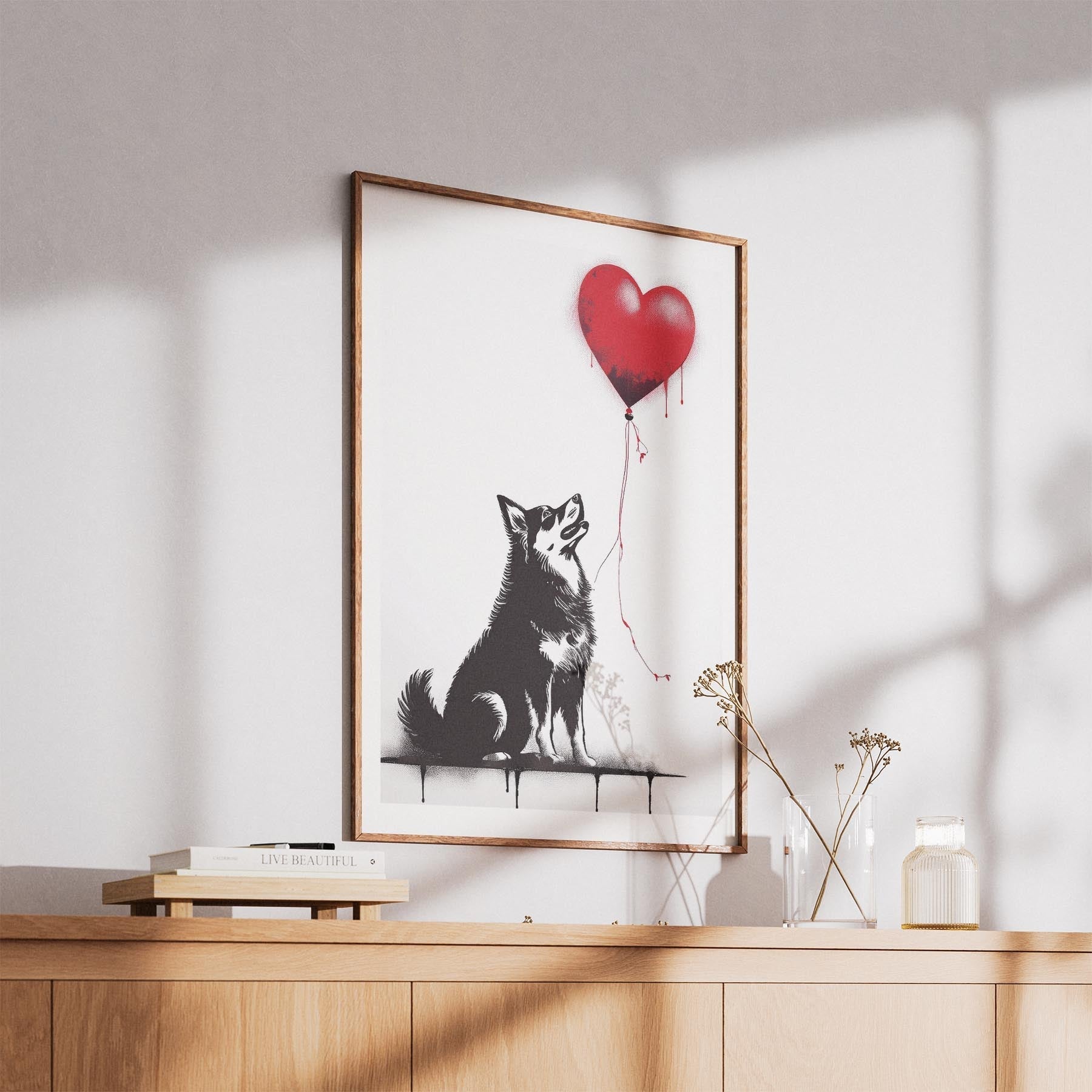 Finnish Lapphund DOGSY Series inspired by the Art of Banksy image 5