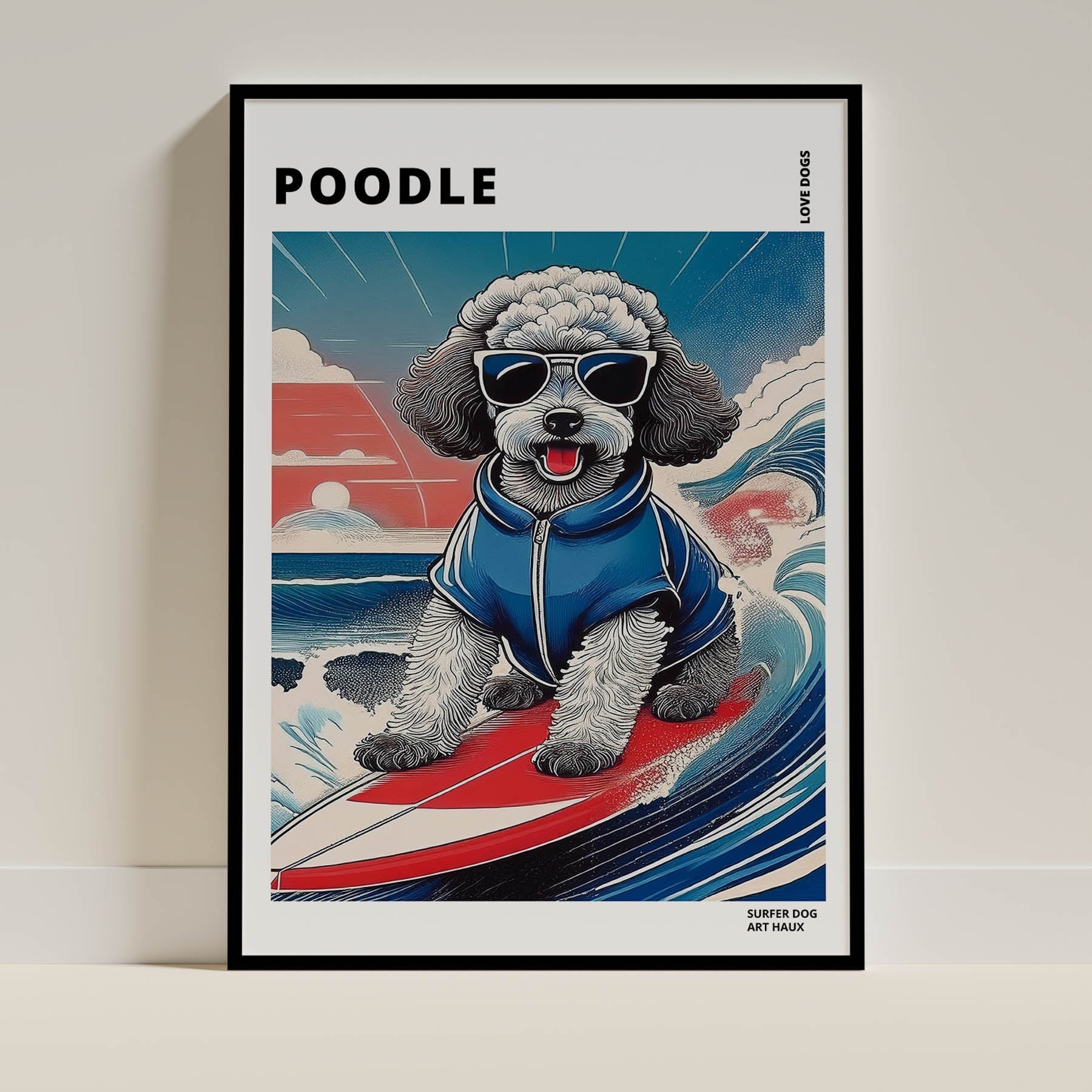 Poodle Dog Art Print Unframed Vol 2 | 10 Unique Designs | Wall Art Gift for Dog Lovers - Image 3 | Dogsy & Co