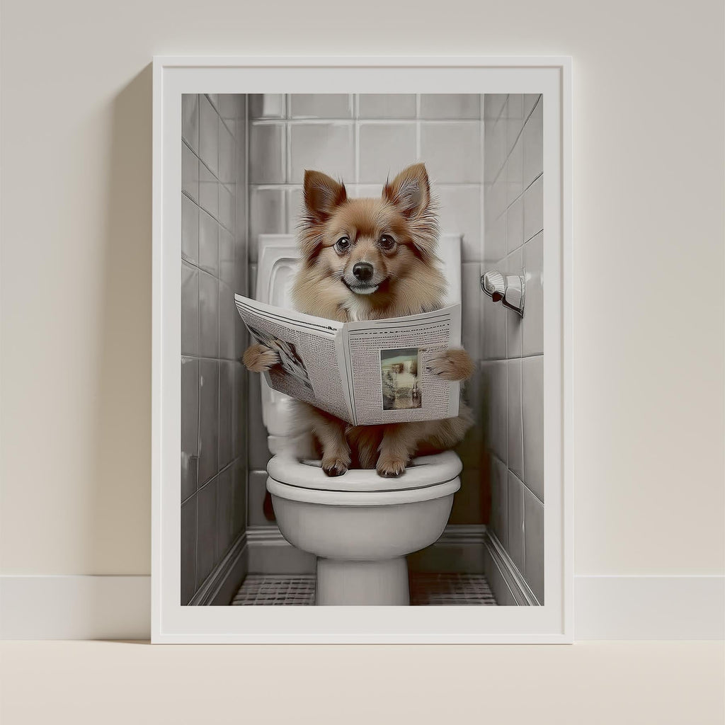 German Spitz Toilet Humour Dog Series image 9