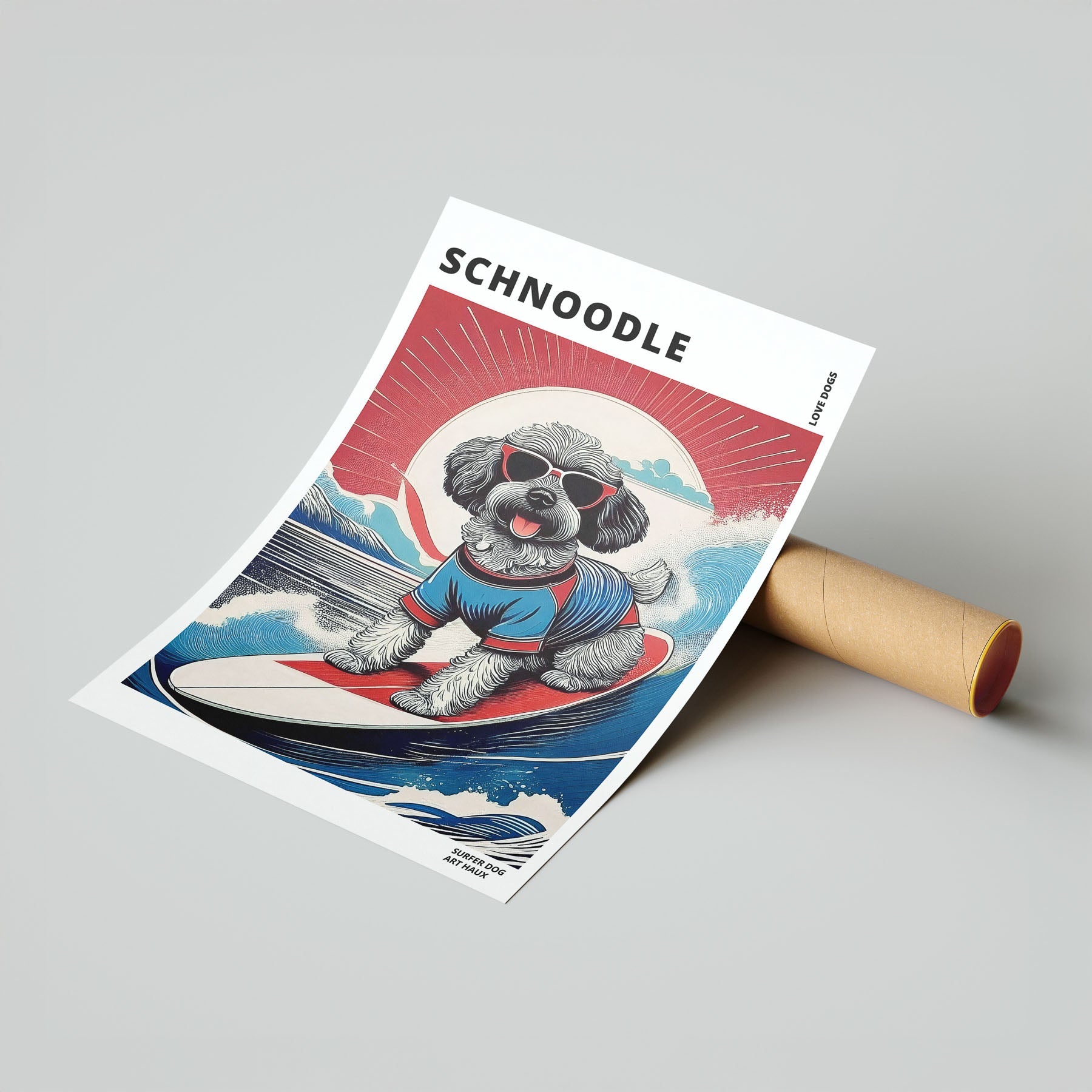 Schnoodle Hokosai Surfer Dogs 1 image 7