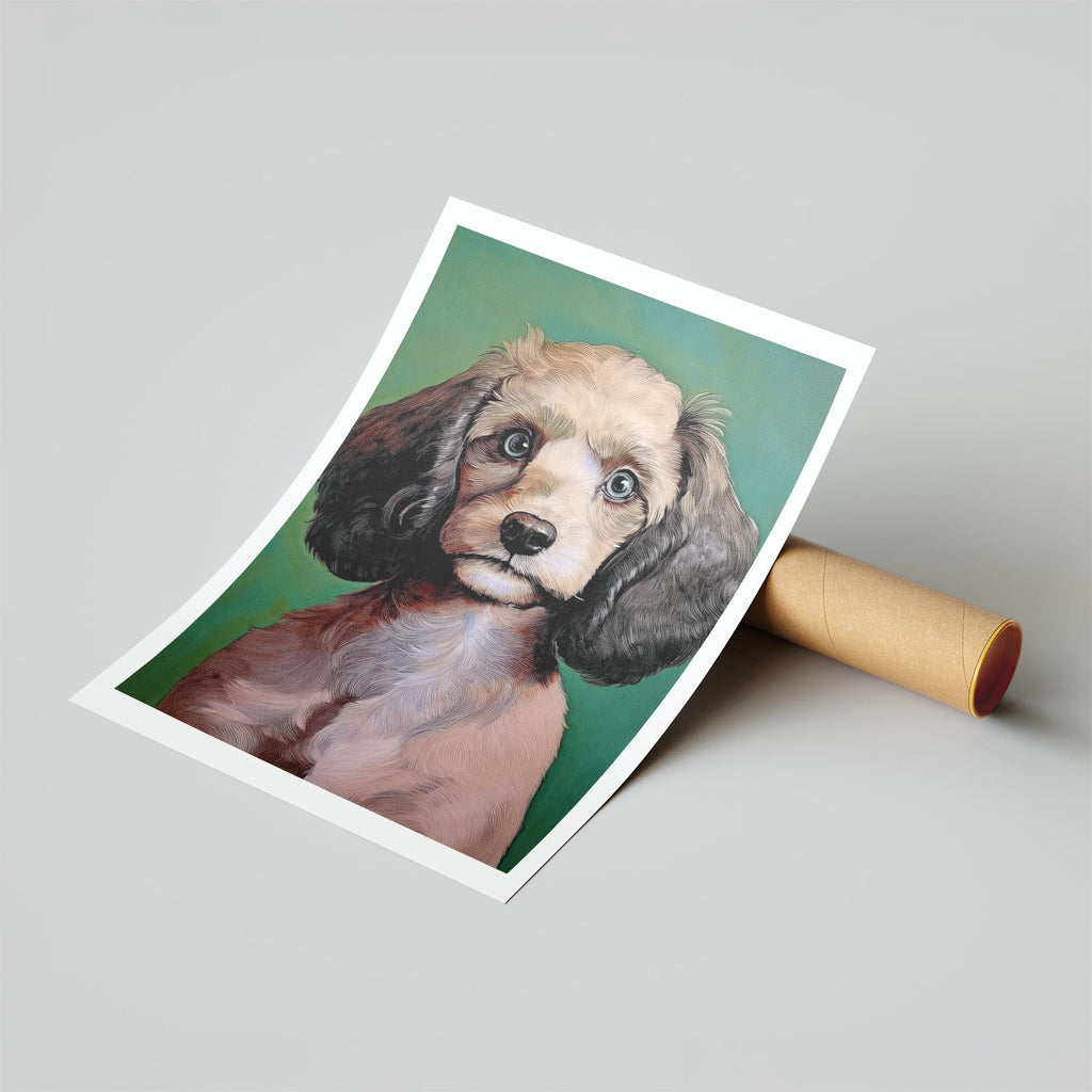 Cavoodle Green Painted Series image 6