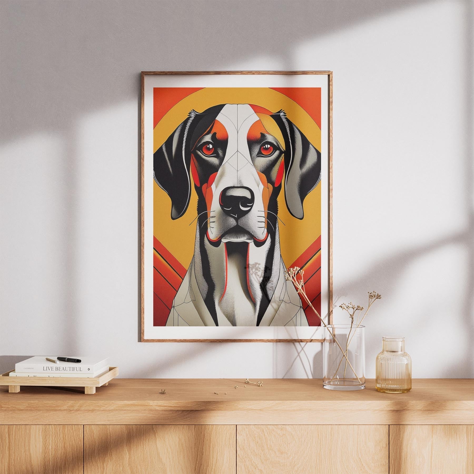 English Pointer Geometric Orange Series image 8