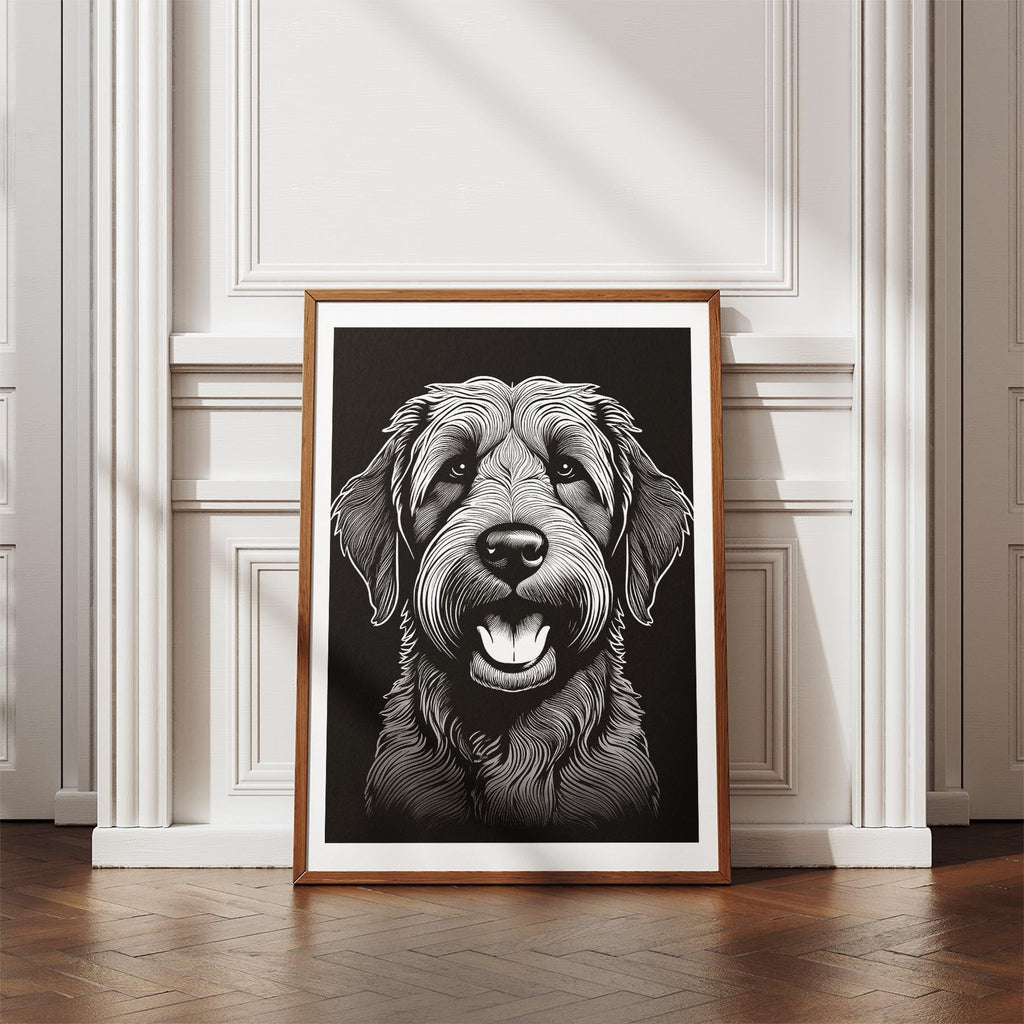 Cobberdog Line Dog Series in Black and White image 4