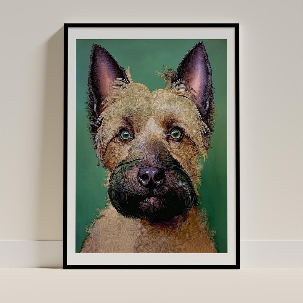 Scottish Terrier Green Painted Series image 0
