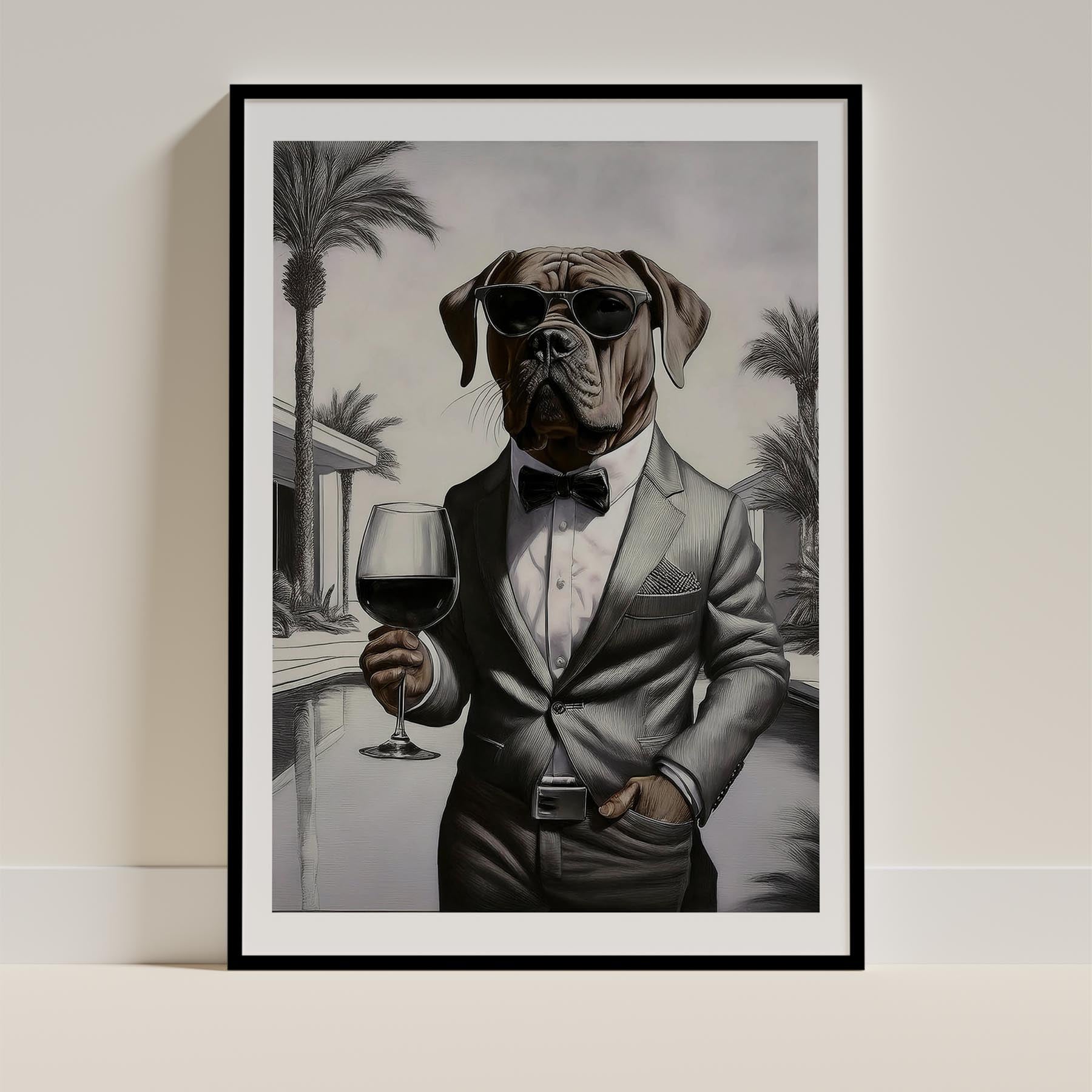 Dogue De Bordeaux Dog Art Print Unframed Vol 1 | 11 Unique Designs | Wall Art Gift for Dog Lovers - Image 4 | Dogsy & Co