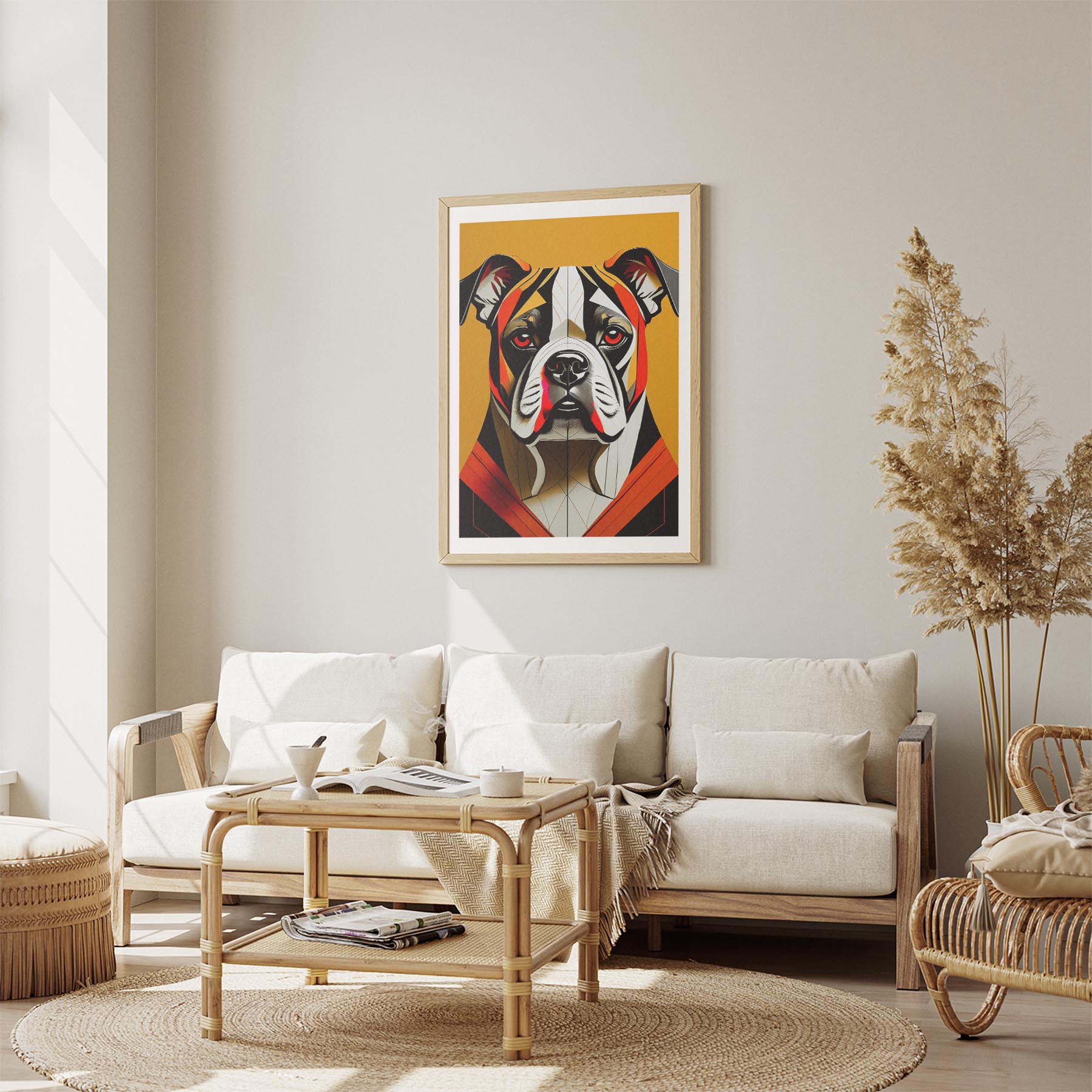 Bulldog Geometric Orange Series image 2