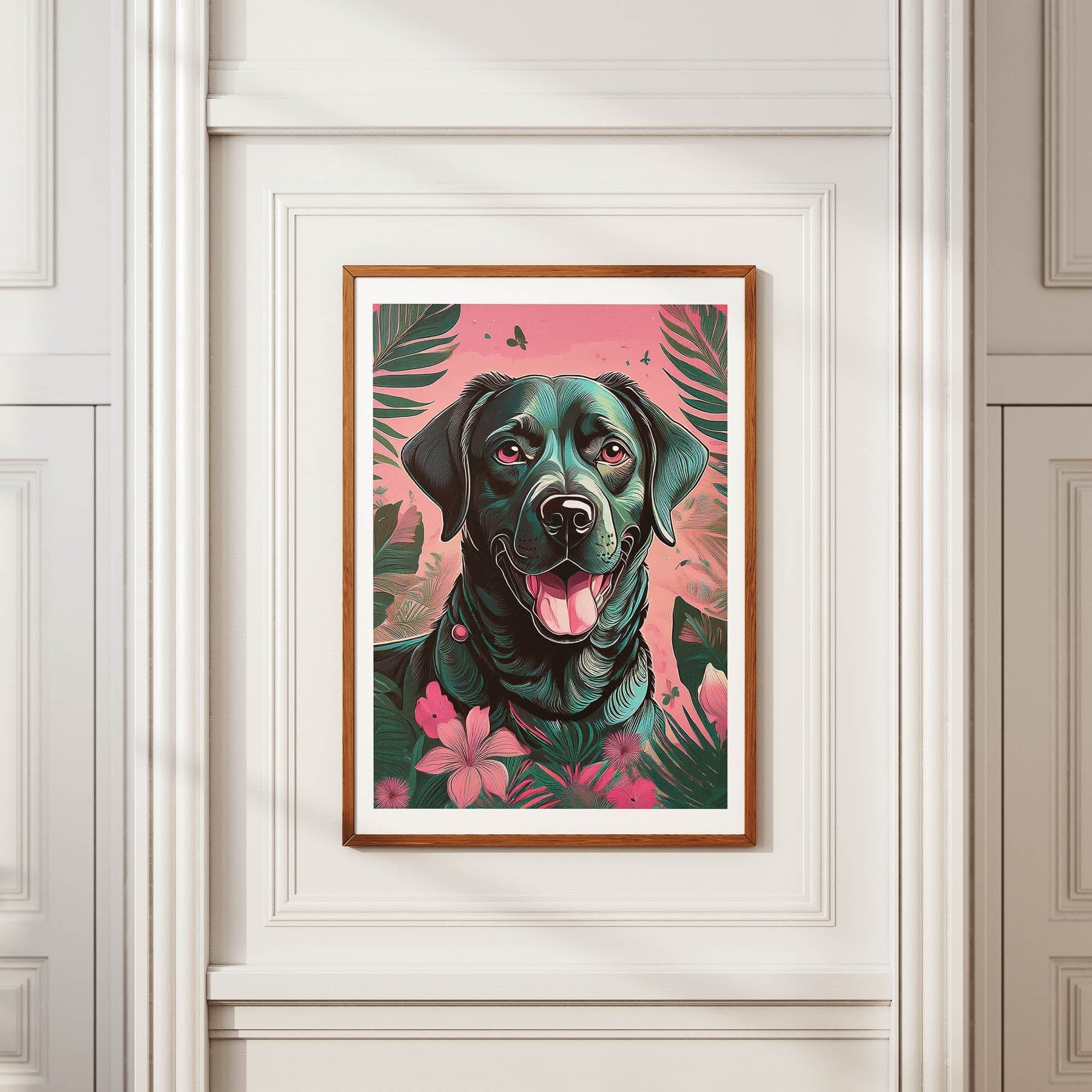 Labrador Retriever Flowery Dog image 3