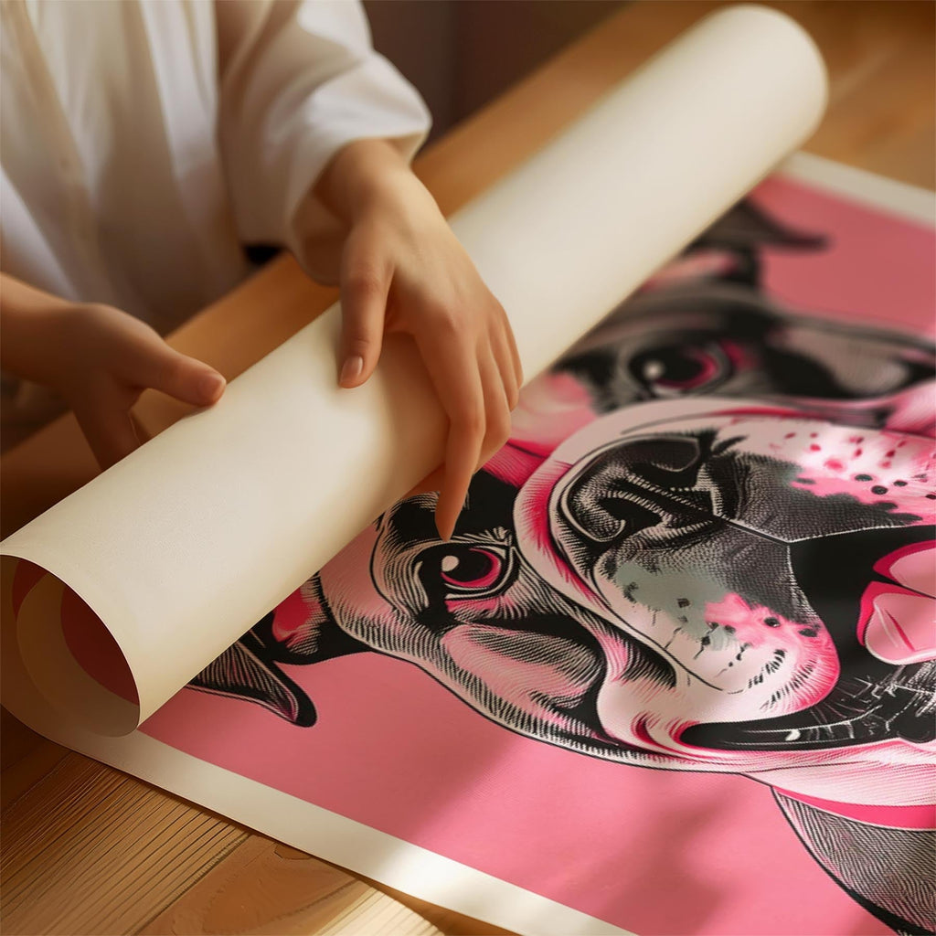 Bulldog Pink and Black Dog Series 3 image 1