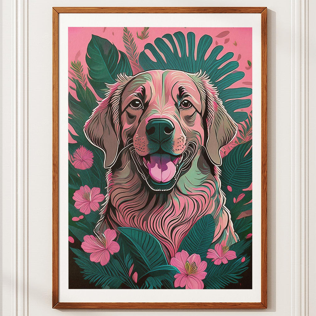 Golden Retriever Flowery Dog image 10