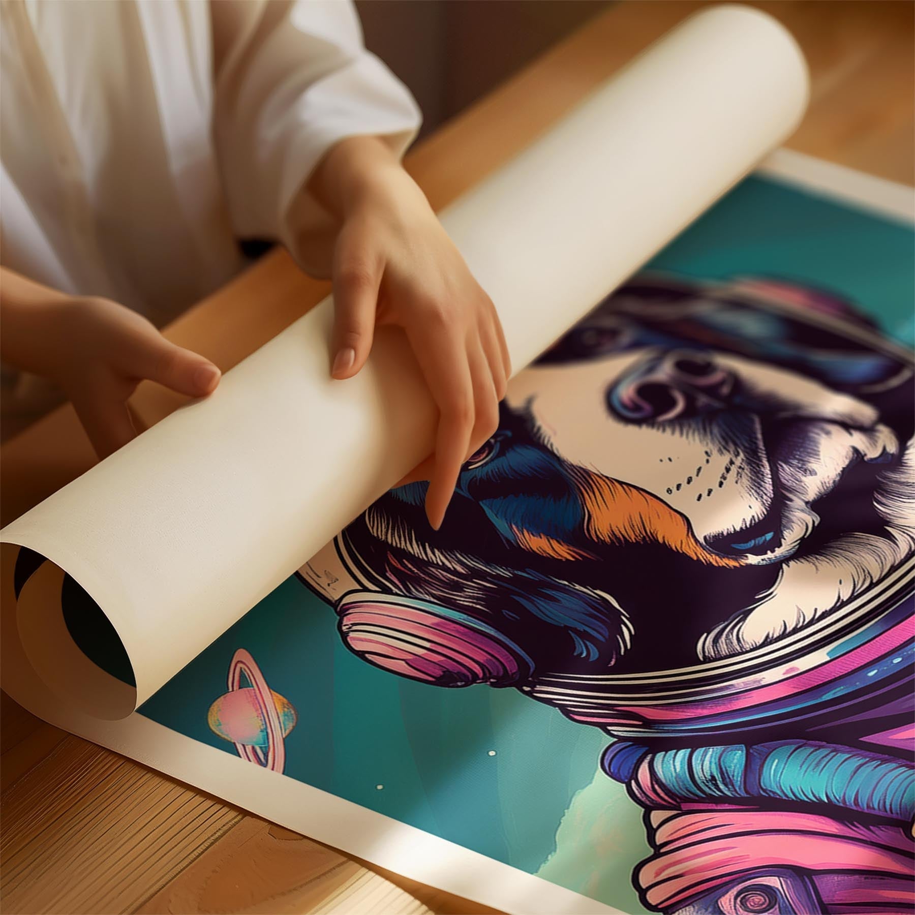 Bernese Mountain Dog Space Dogs Series image 1