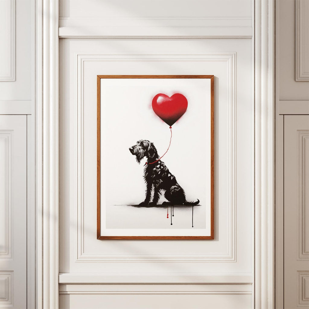 Irish Wolfhound DOGSY Series inspired by the Art of Banksy image 3