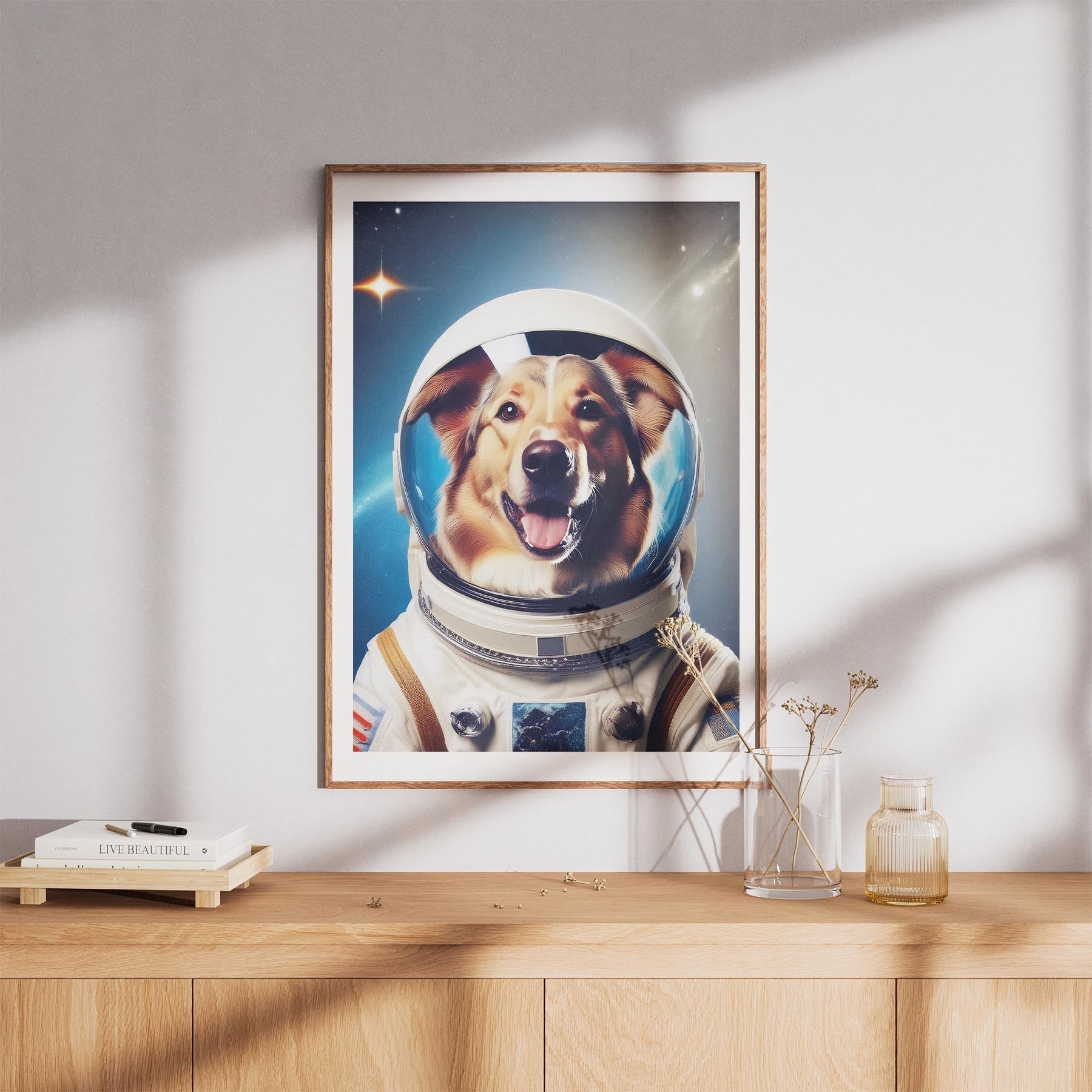 Rough Smooth Collie Astronaut Dog Series image 8