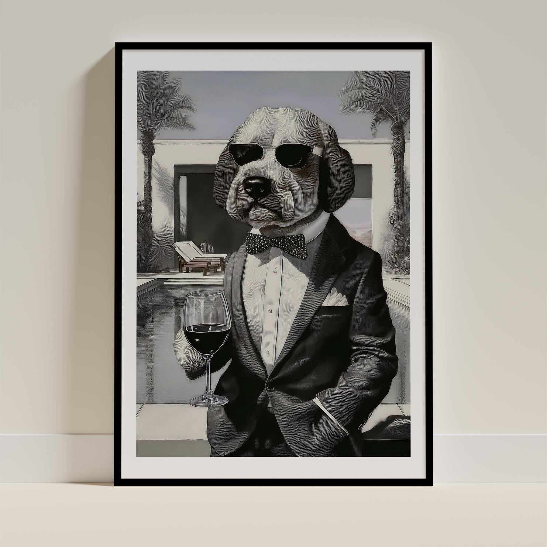 Old English Sheepdog Dog Art Print Unframed Vol 1 | 11 Unique Designs | Wall Art Gift for Dog Lovers - Image 5 | Dogsy & Co