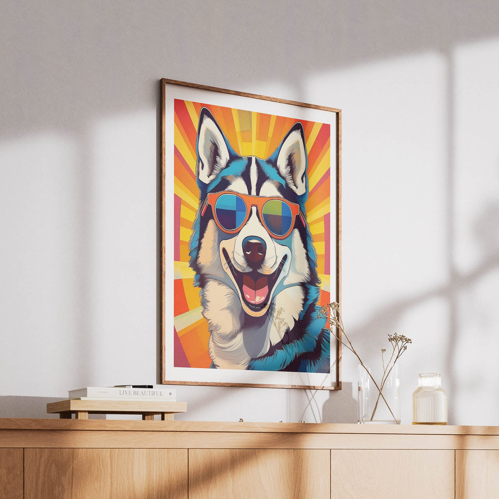 Siberian Husky In Colourful Sunnies 1 image 6