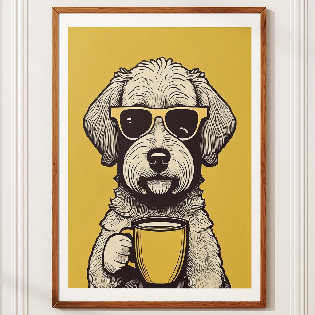 Groodle Chillin Coffee Dog image 10