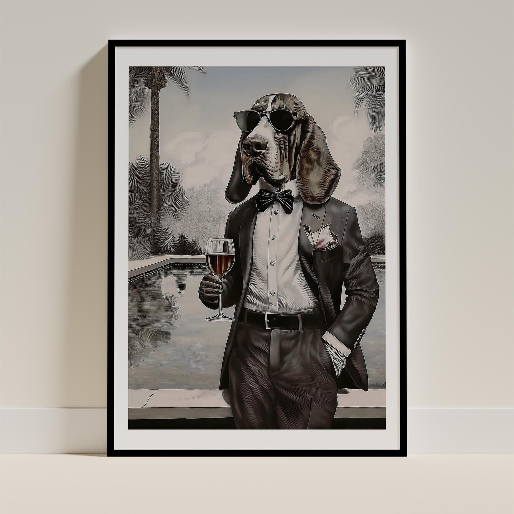 Basset Hound Dog Art Print Unframed Vol 1 | 11 Unique Designs | Wall Art Gift for Dog Lovers - Image 5 | Dogsy & Co