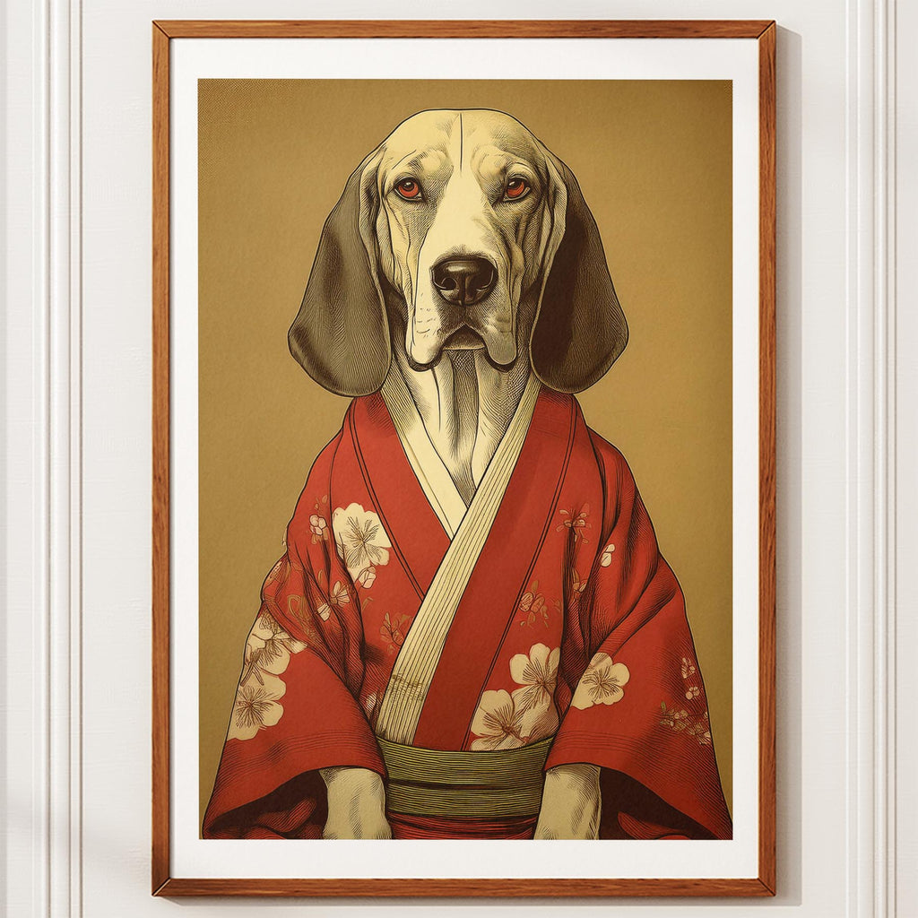 Bloodhound Japanse Kimono Dog Series image 10