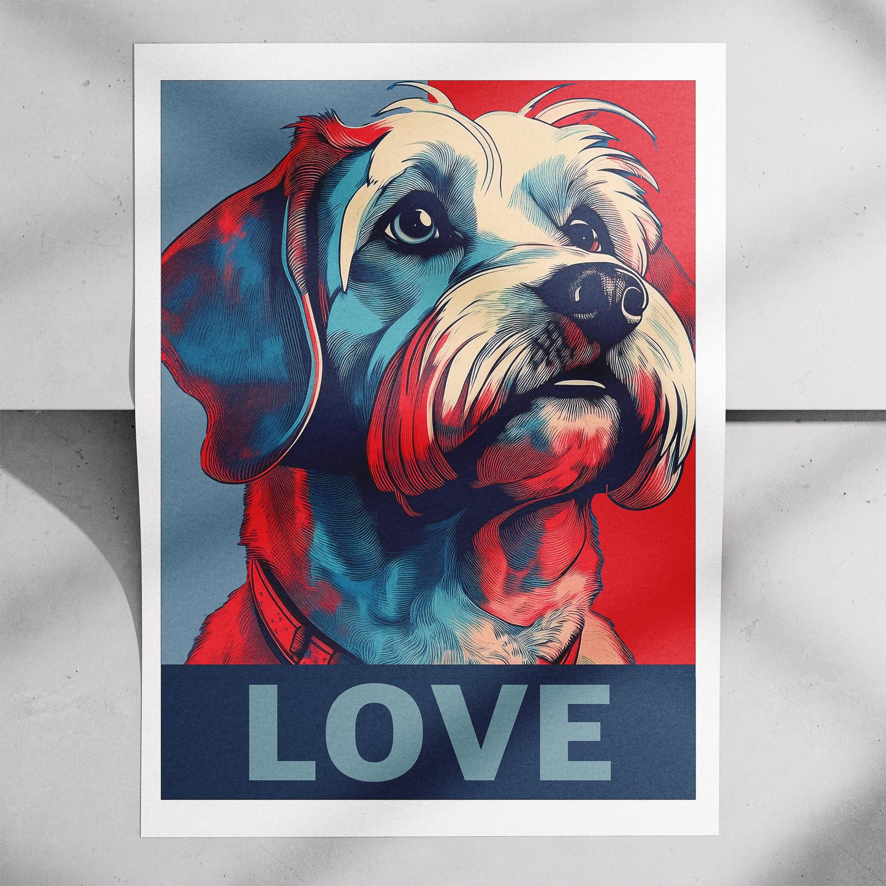 Maltese LOVE Series Inspired by the Obama Poster image 7