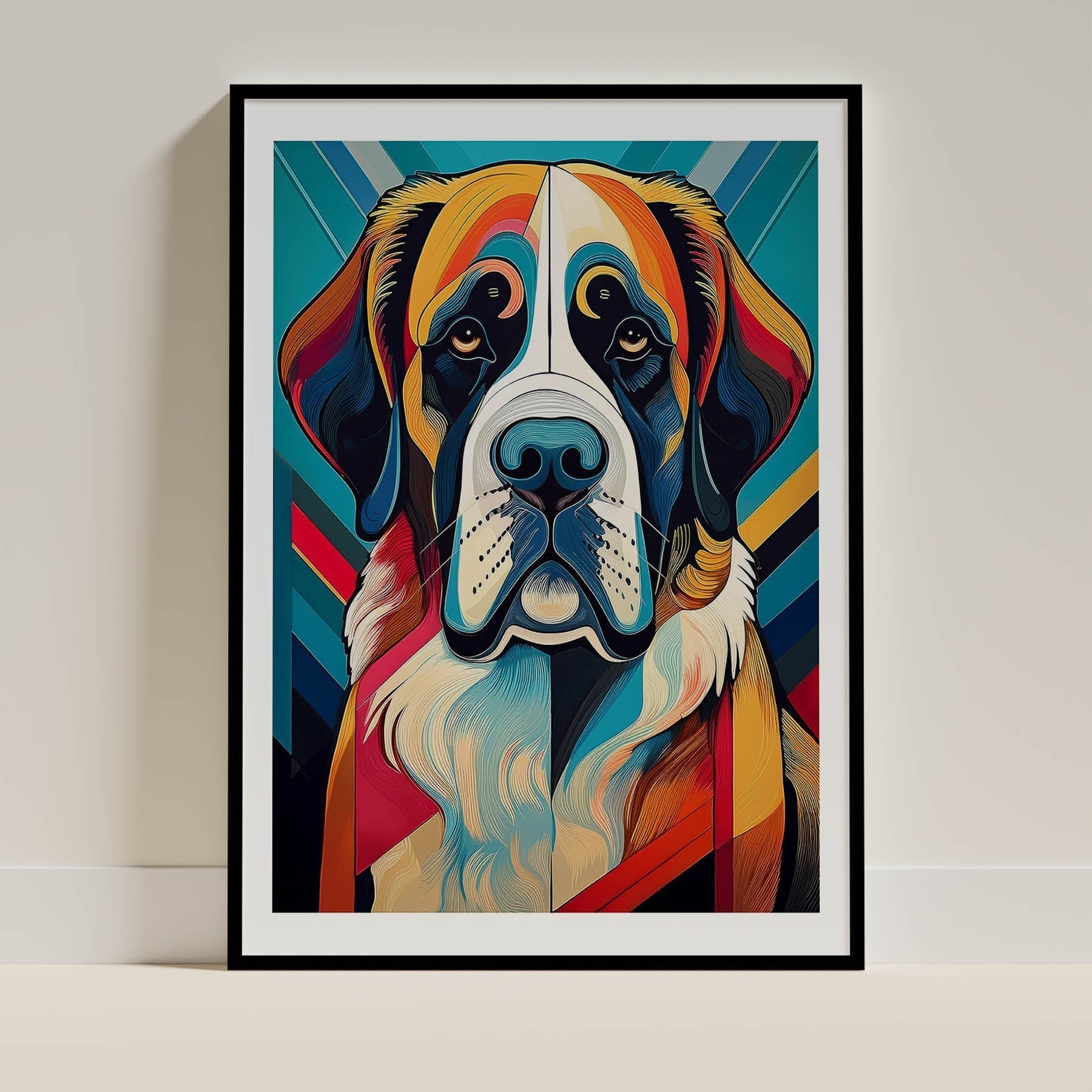 Saint Bernard Dog Art Print Unframed Vol 2 | 6 Unique Designs | Wall Art Gift for Dog Lovers - Image 4 | Dogsy & Co