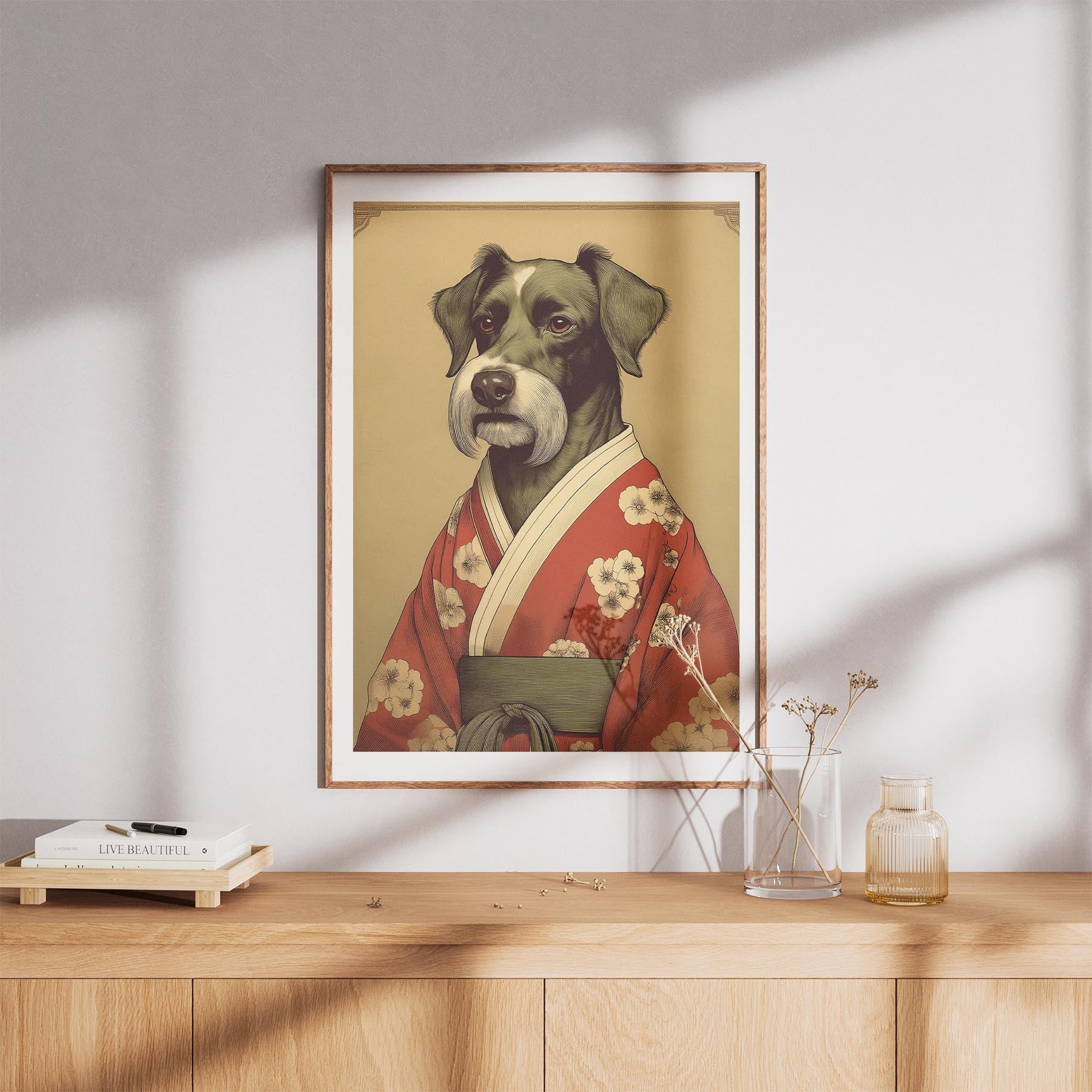Black Russian Terrier Japanse Kimono Dog Series image 8