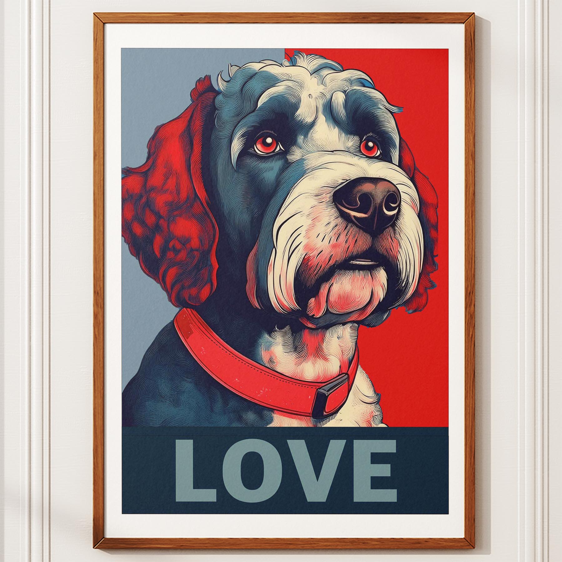 Spanish Water Dog LOVE Series Inspired by the Obama Poster image 10