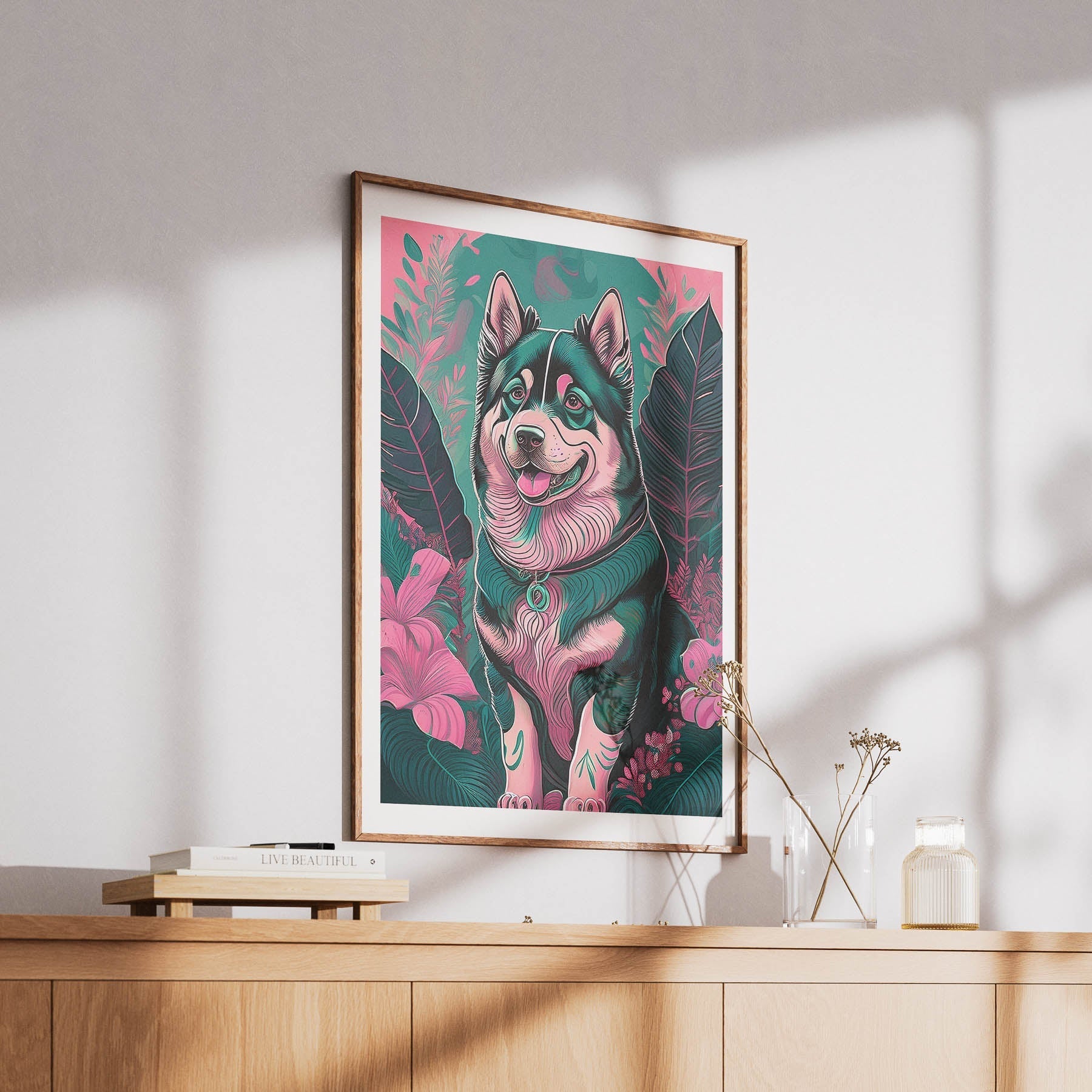 Alaskan Malamute 1 Flowery Dog image 6