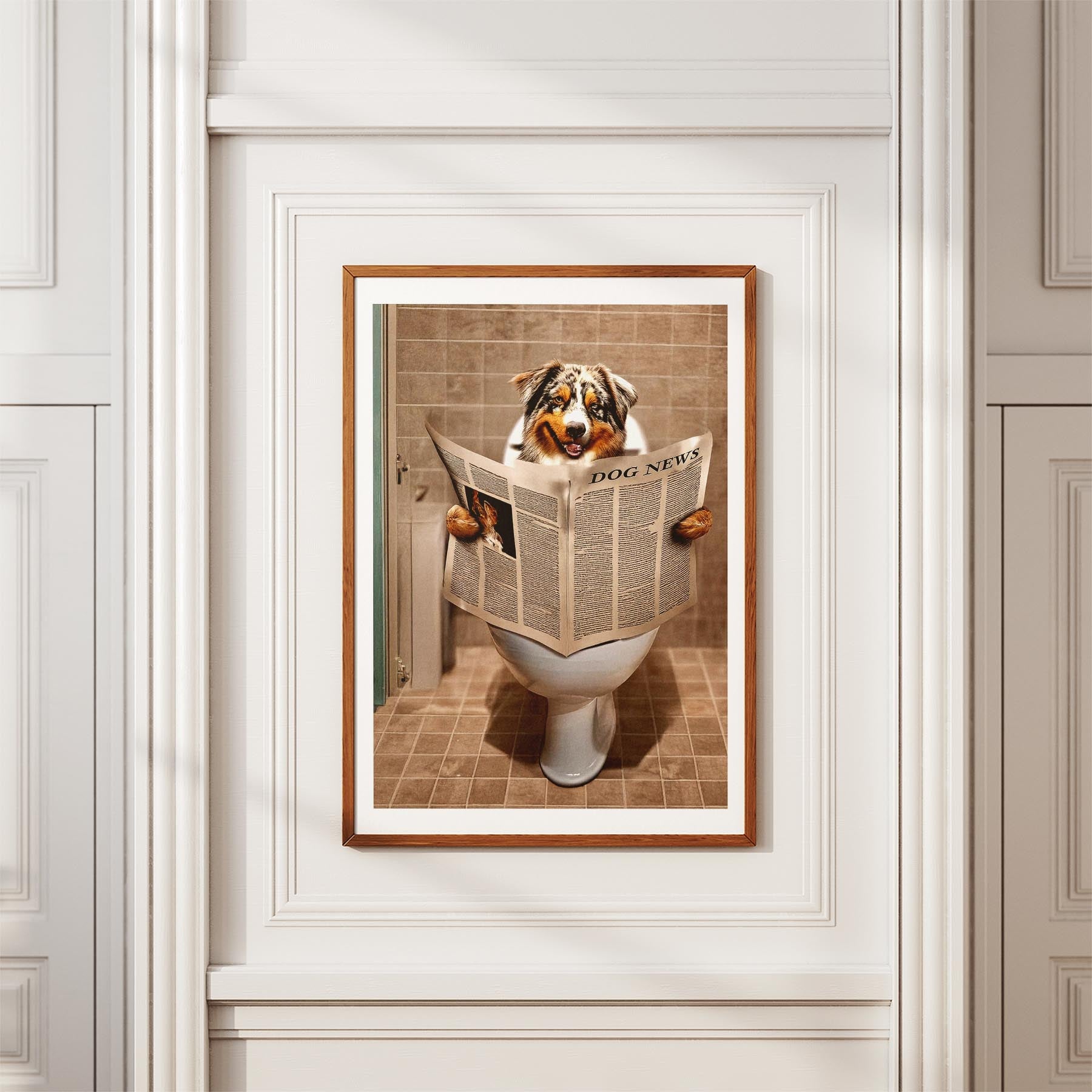 Australian Shepherd Toilet Humour Dog Series 1 image 3