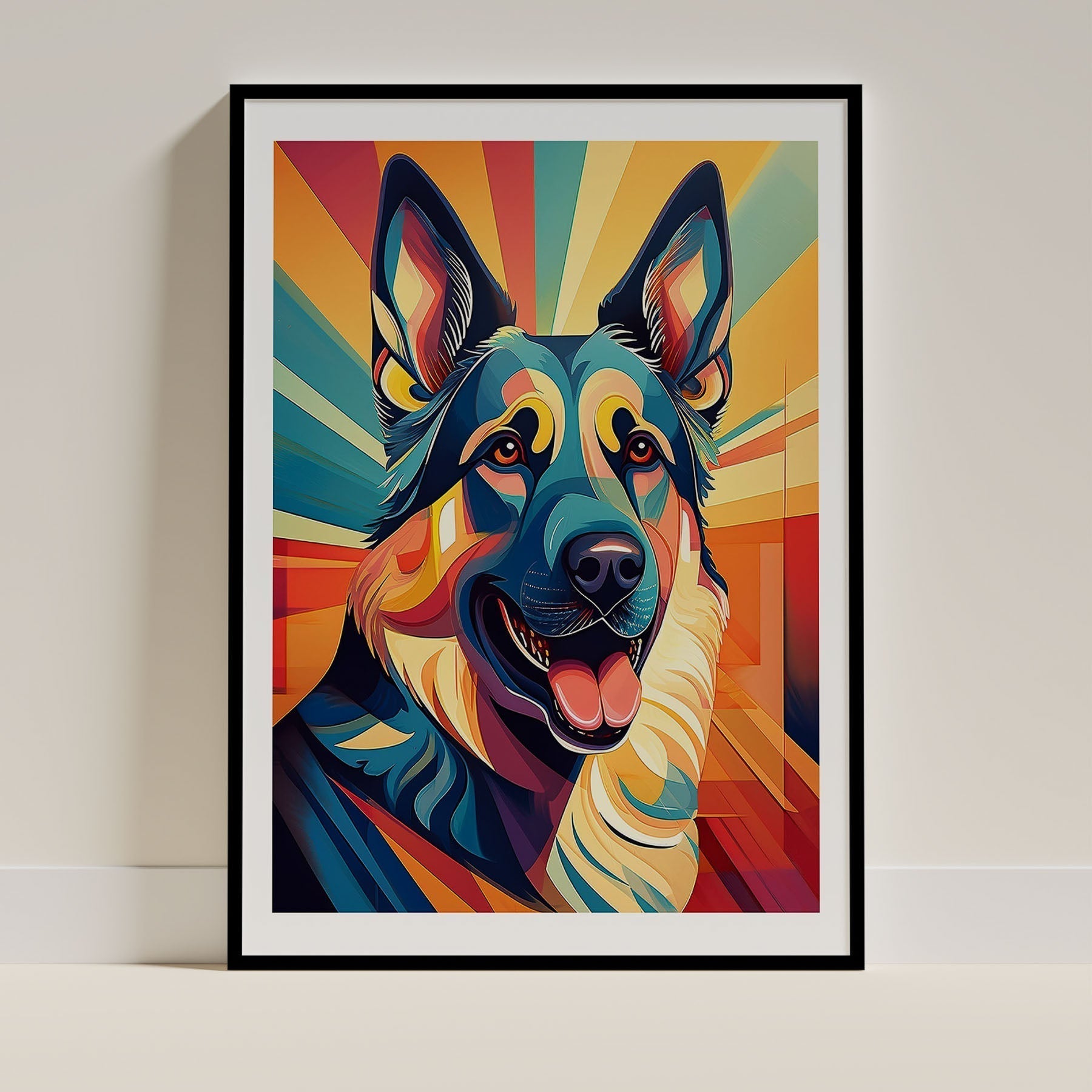 German Shepherd Dog Dog Art Print Unframed | 3 Unique Designs | Wall Art Gift for Dog Lovers - Image 3 | Dogsy & Co
