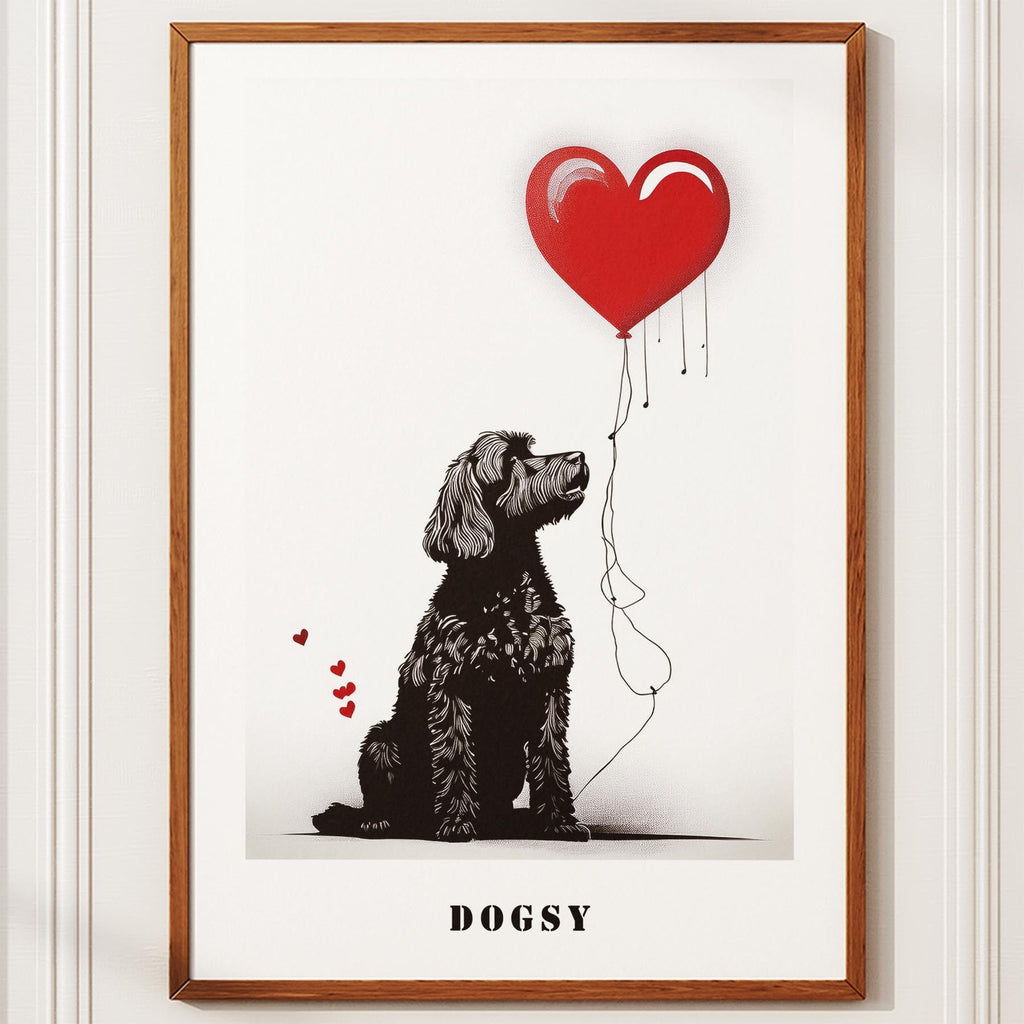 Cavoodle DOGSY Series inspired by the Art of Banksy with text Dogsy image 10
