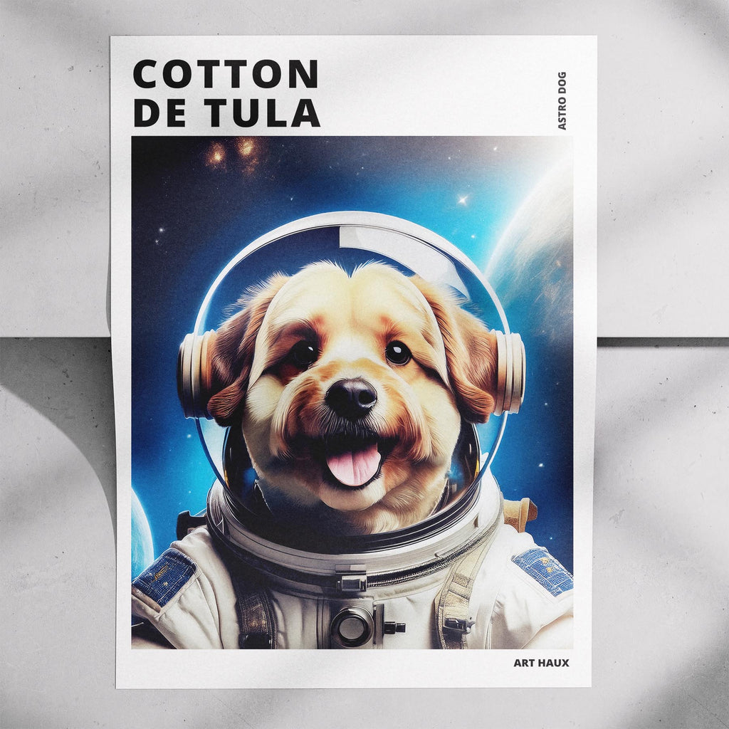 Coton de Tulear Astronaut Dog Series with Text Astro Dog image 7