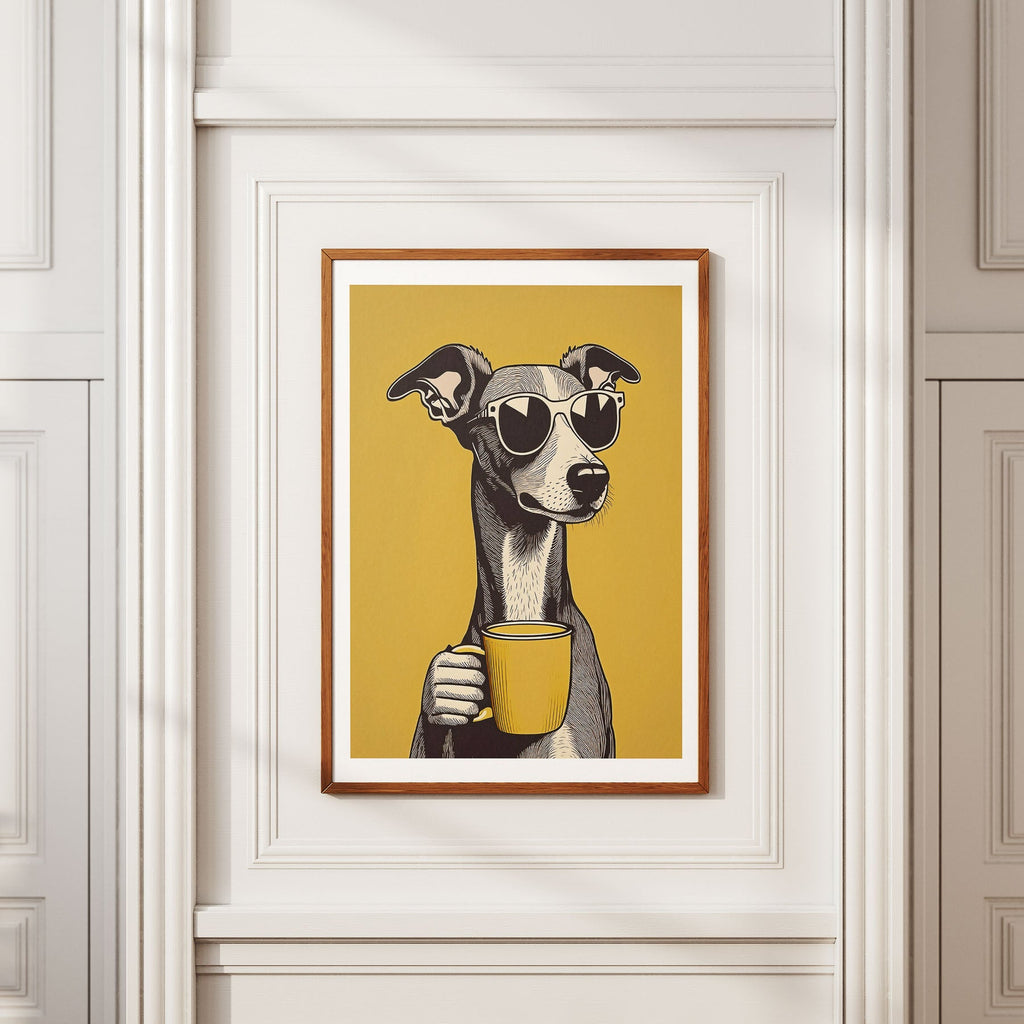 Italian Greyhound Chillin Coffee Dog image 2