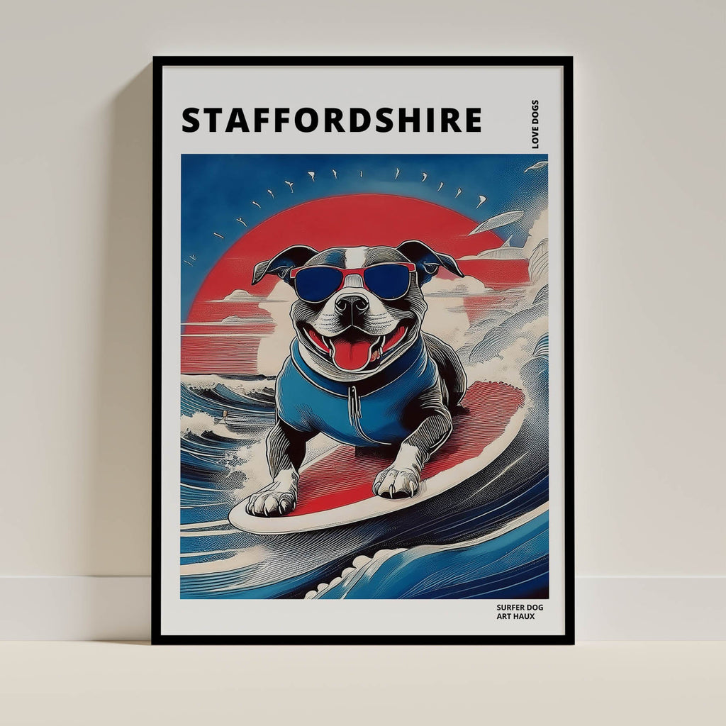 Staffordshire Hokosai Surfer Dogs 2 image 0