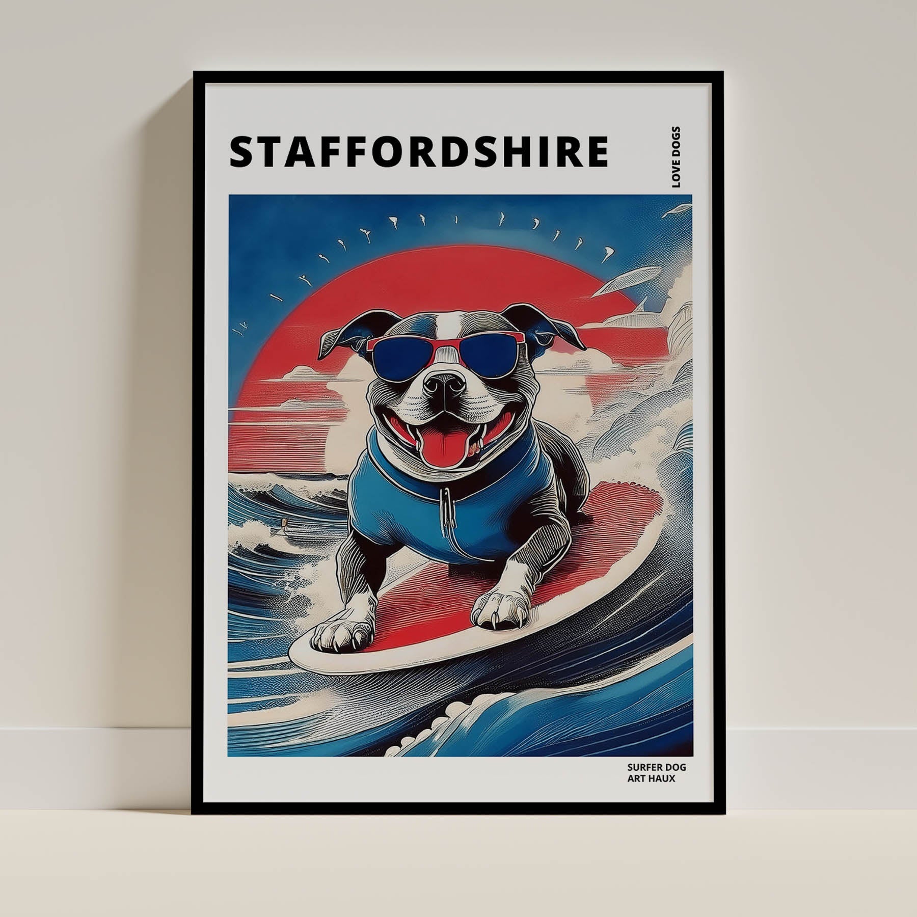 Staffordshire Hokosai Surfer Dogs 2 image 0