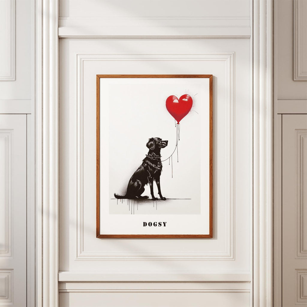 Maremma DOGSY Series inspired by the Art of Banksy with text Dogsy image 3