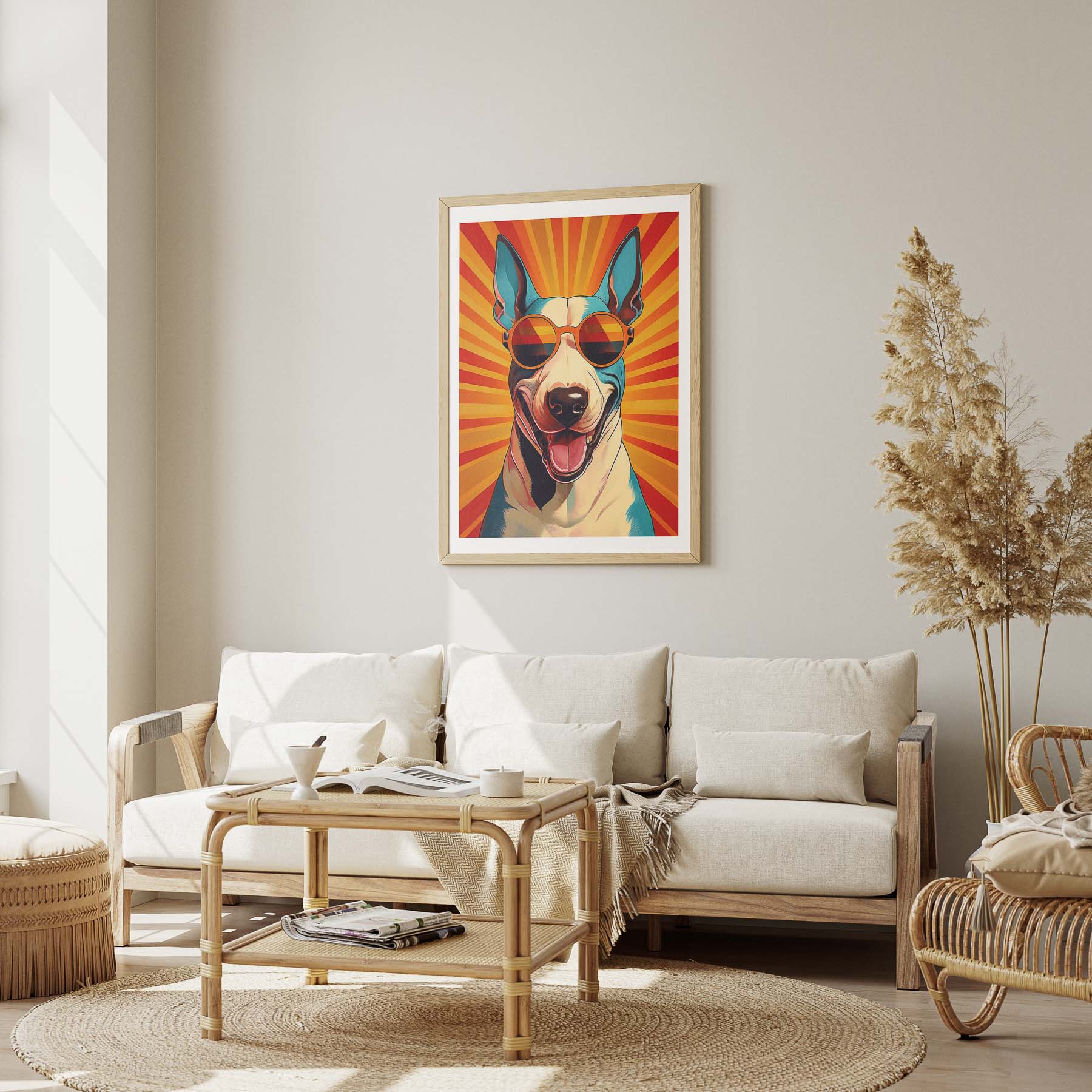 Bull Terrier In Colourful Sunnies 1 image 1