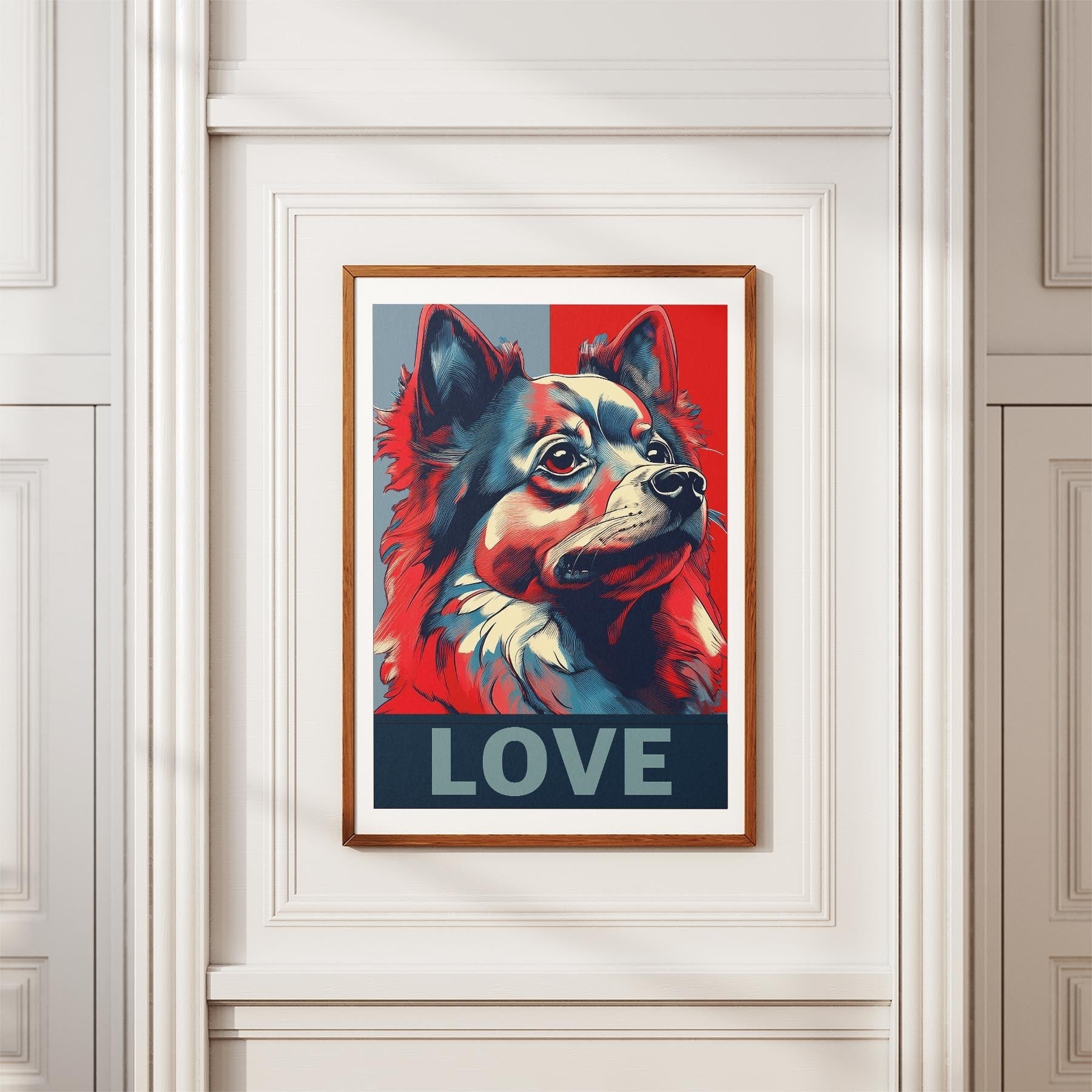 Pomeranian LOVE Series Inspired by the Obama Poster image 3