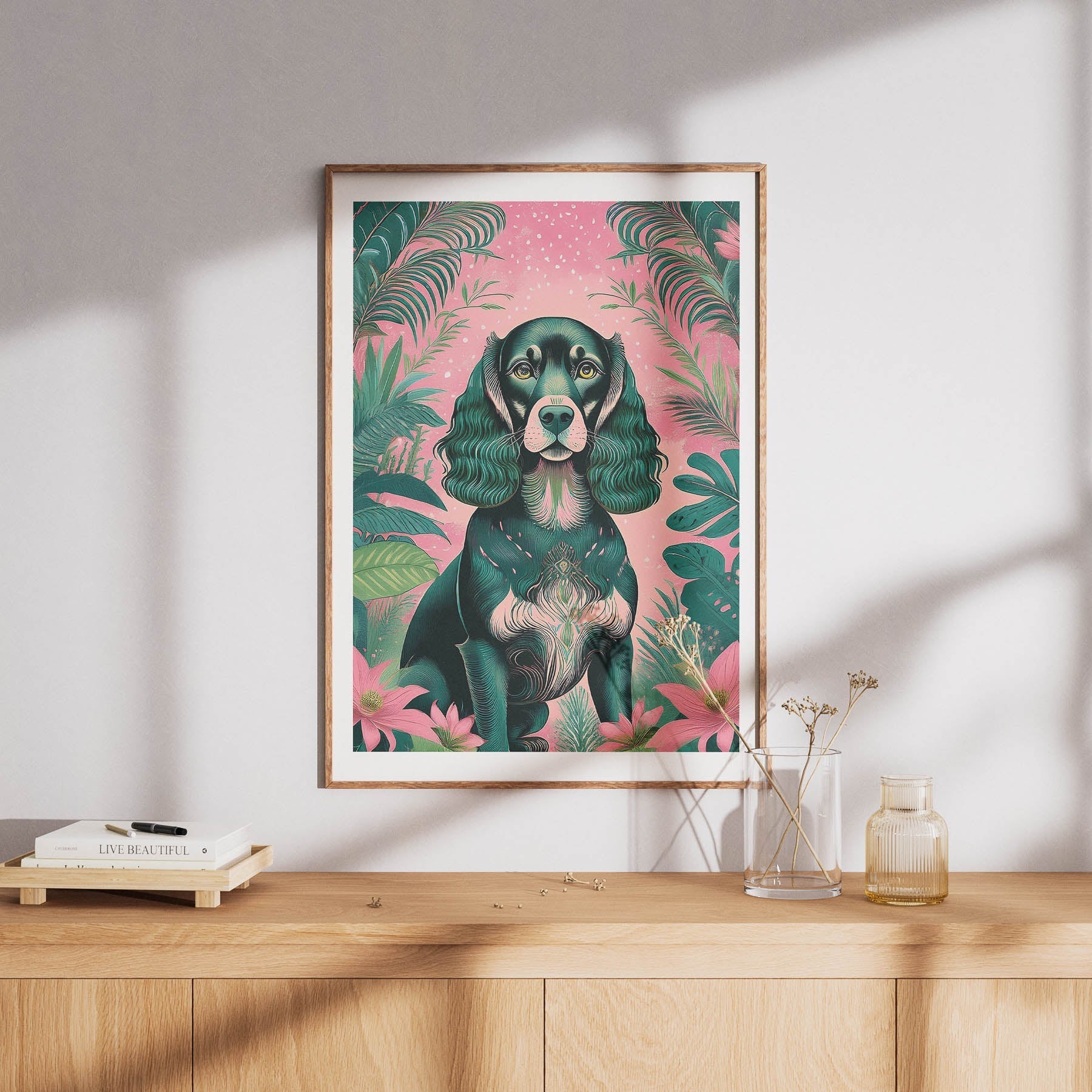 Cocker Spaniel Flowery Dog image 8